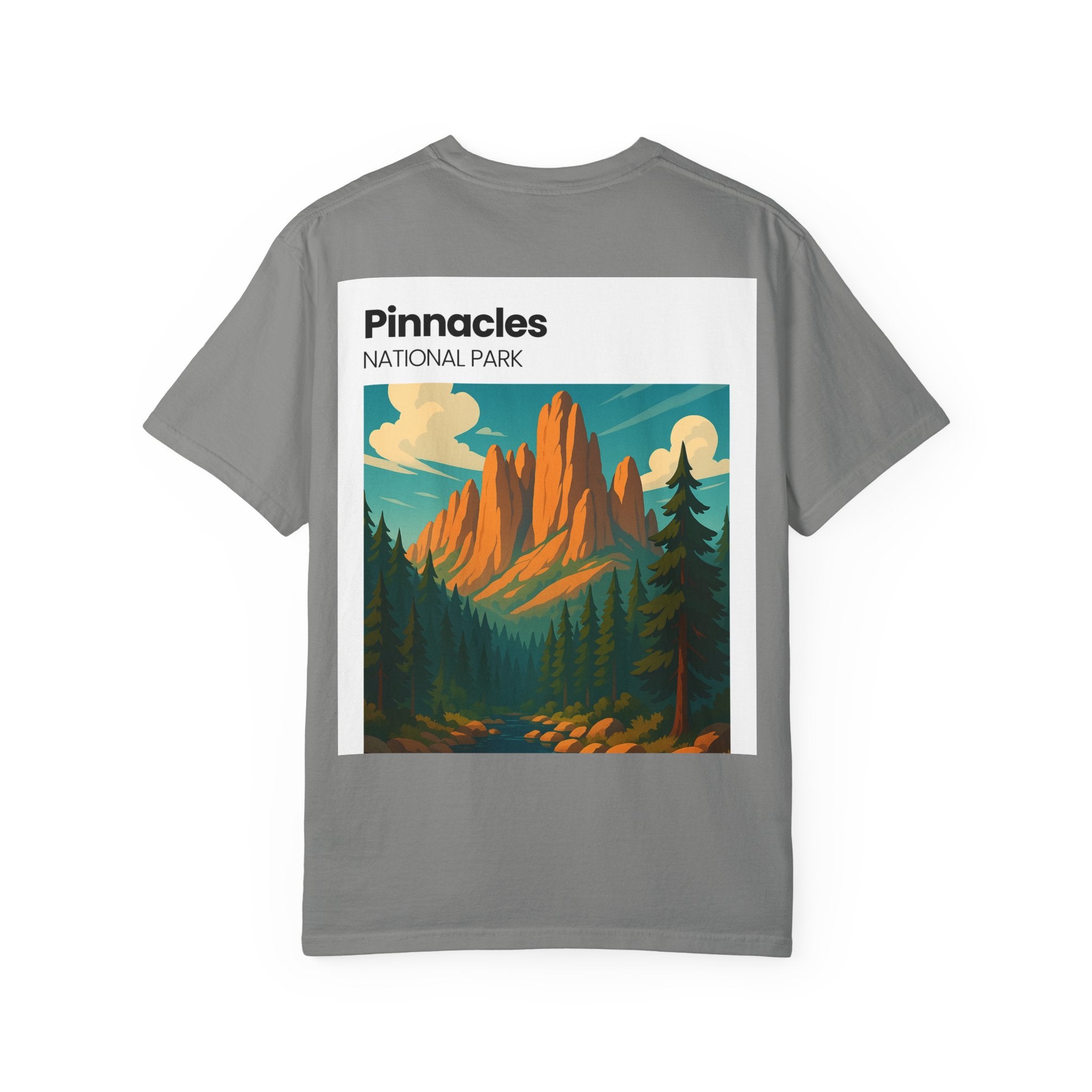 Pinnacles National Park landscape T-Shirt | retro nature poster design
