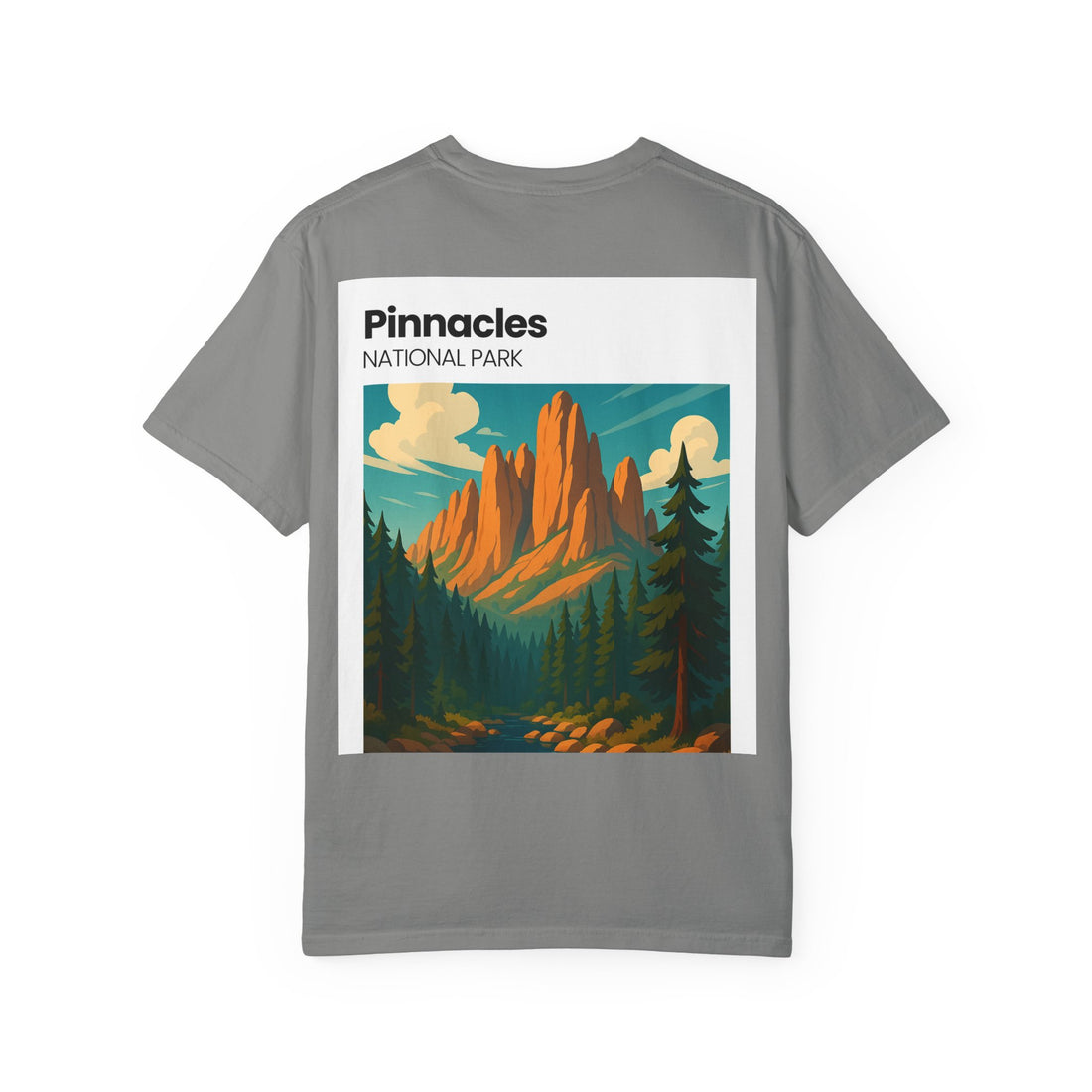 Pinnacles National Park landscape T-Shirt | retro nature poster design