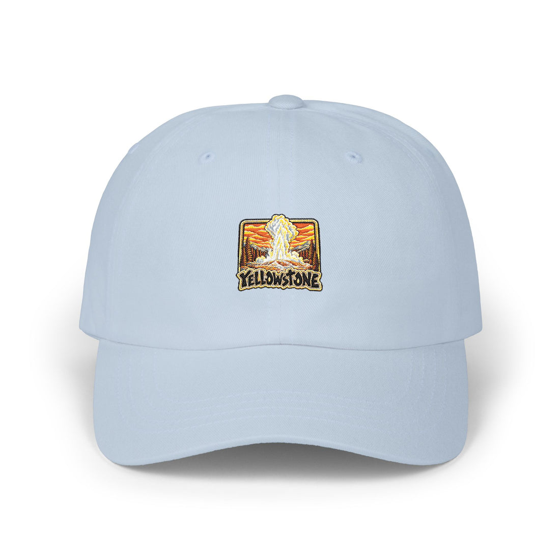 Yellowstone National Park Old Faithful Square Logo Dad Hat