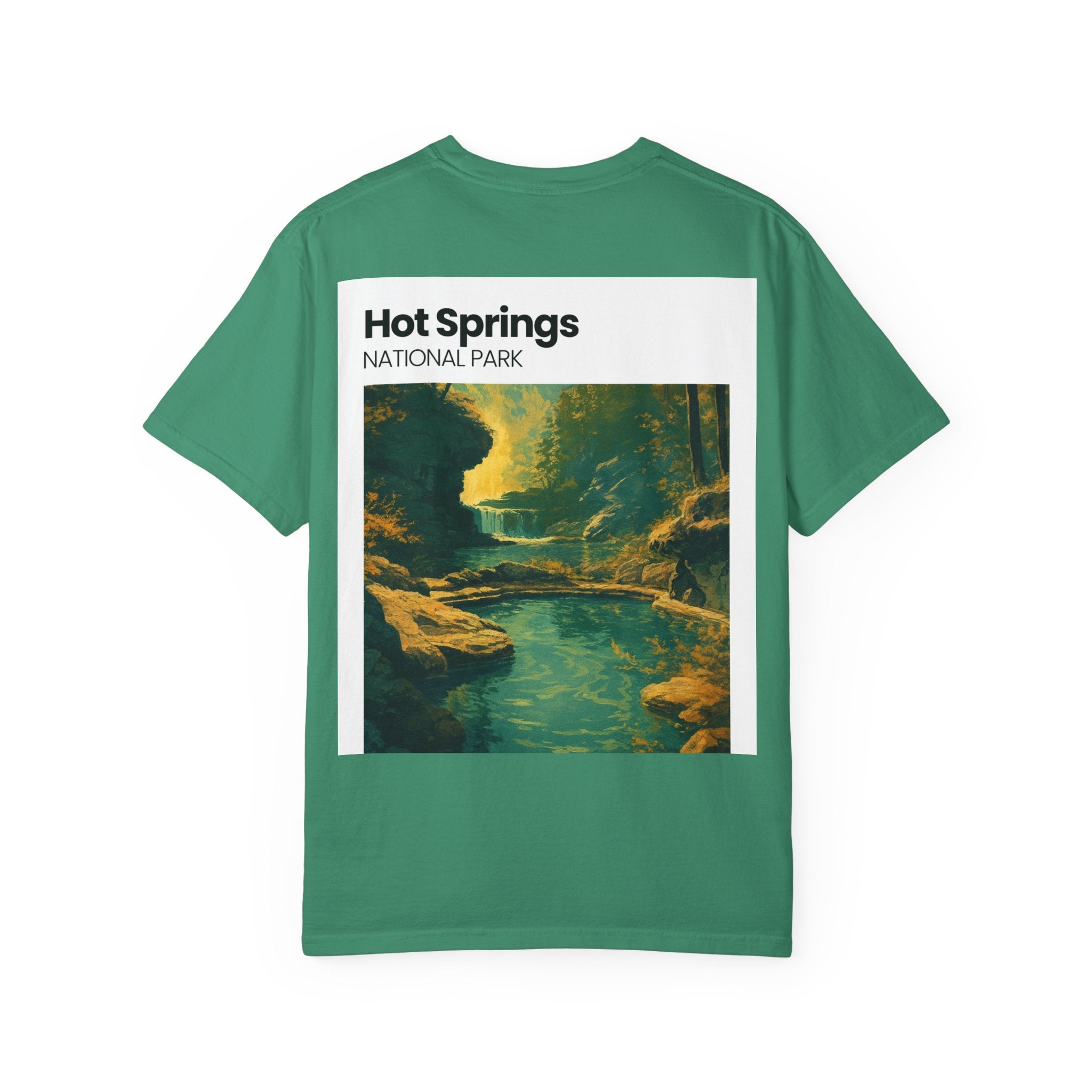 Hot Springs National Park graphic T-shirt | Scenic Hot Spring Illustration