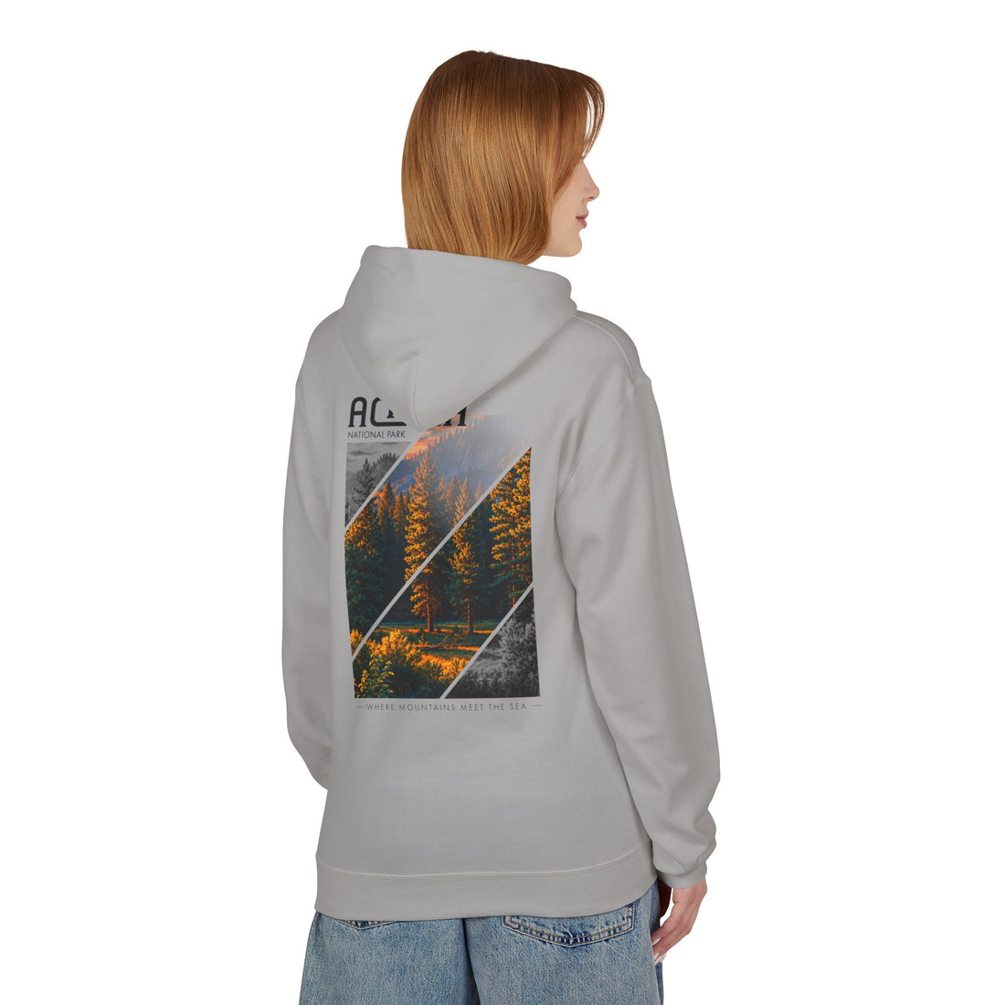 Acadia National Park Pine Trees Graphic hoodie