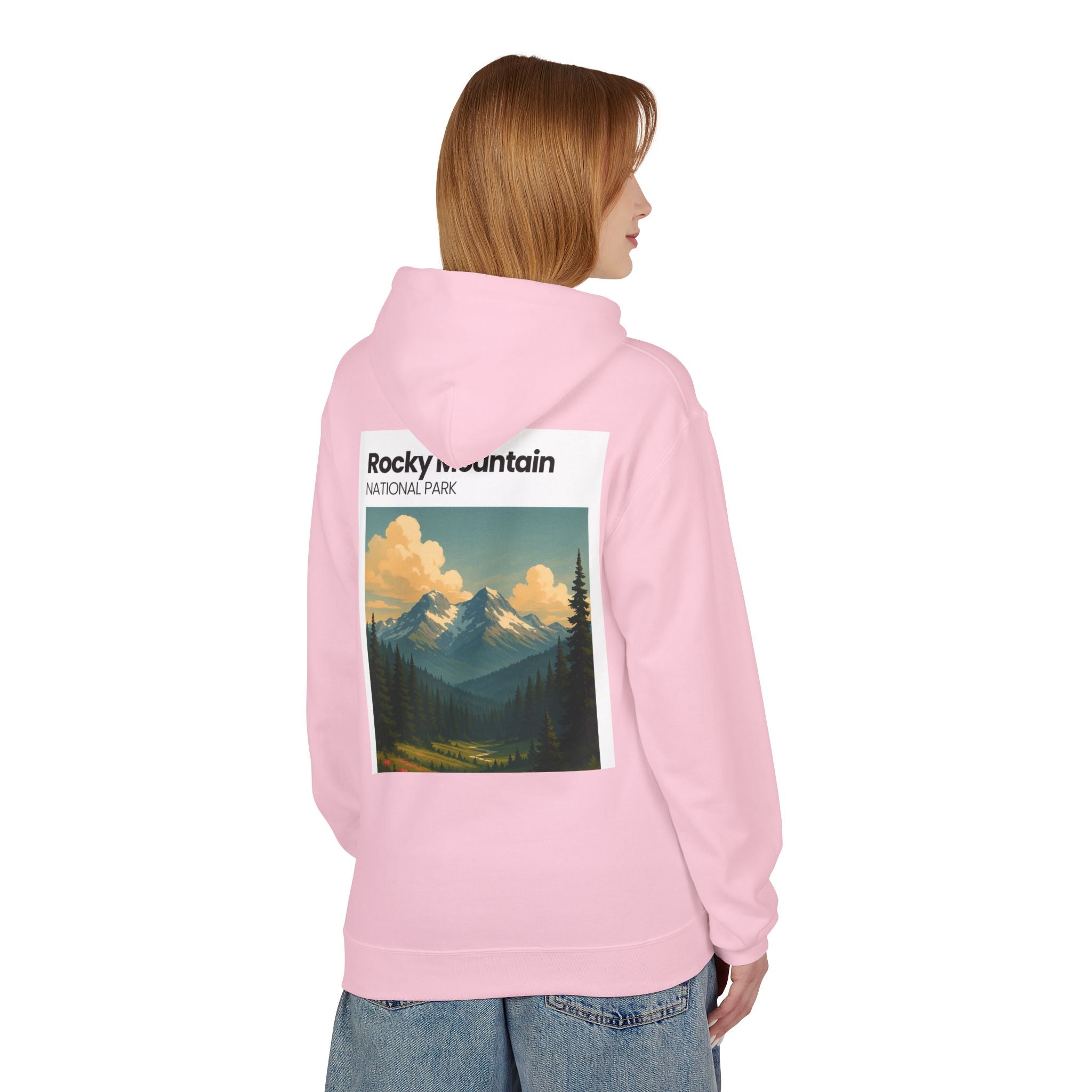 Rocky Mountain National Park Hoodie | Vintage Landscape Print