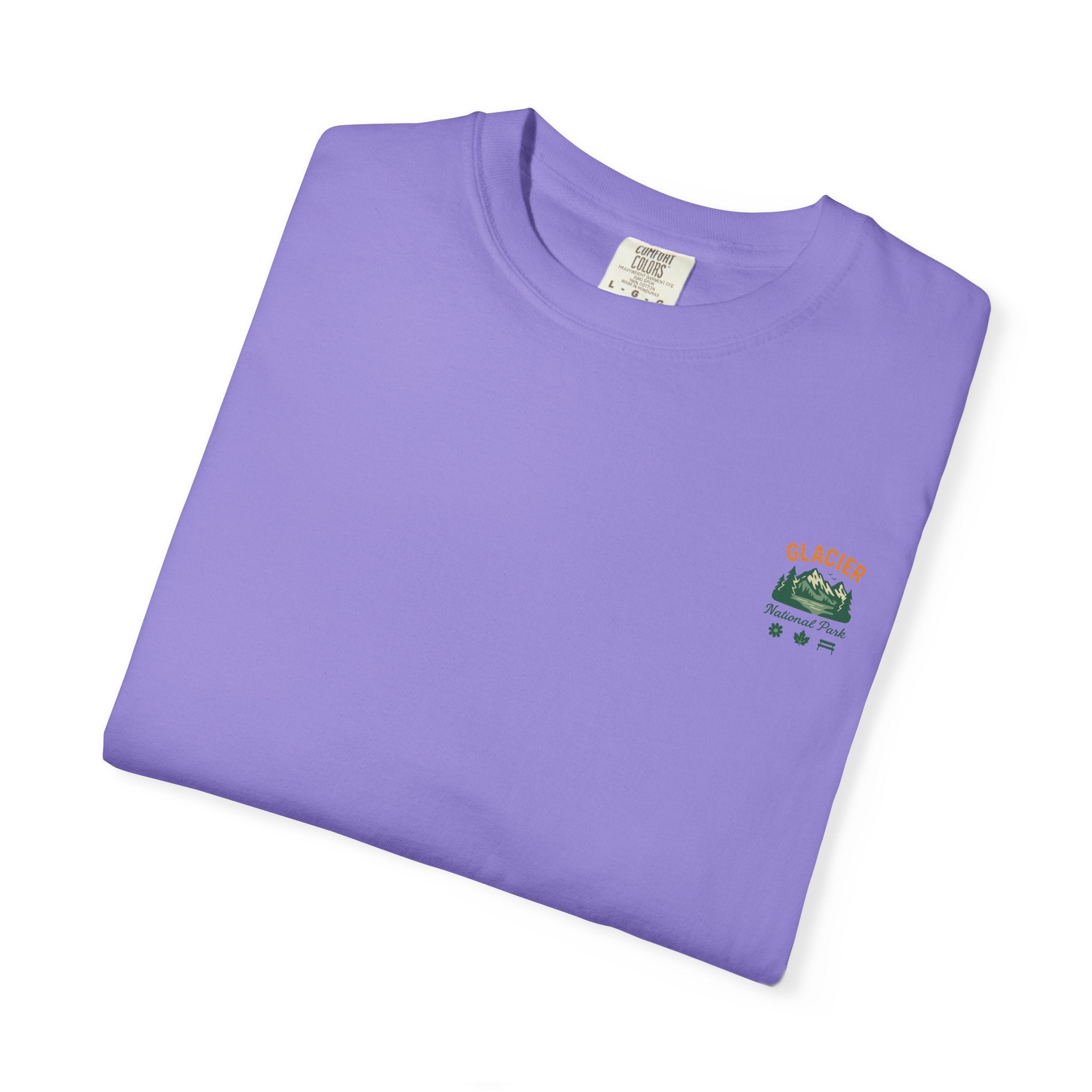 Glacier National Park Landscape T-shirt | Vintage Mountain Lake Tee