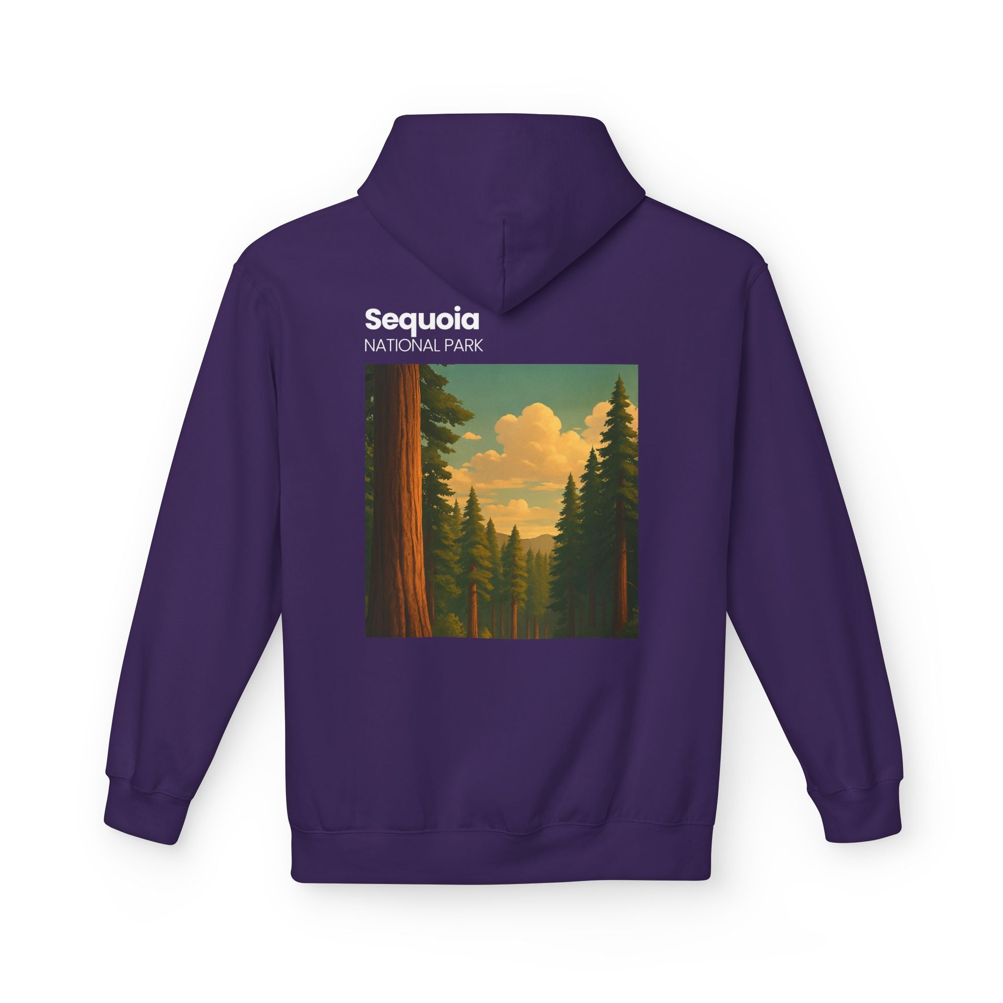 Sequoia National Park Vintage Poster Hoodie | Forest Landscape Sweatshirt