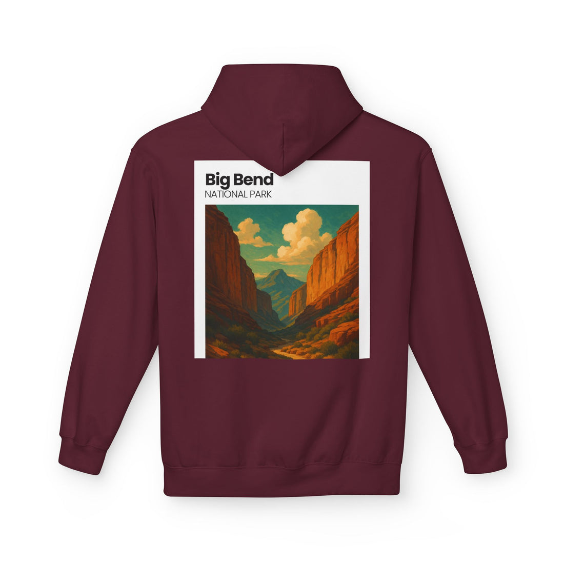 Big Bend National Park Hoodie | Vintage Canyon Landscape Print