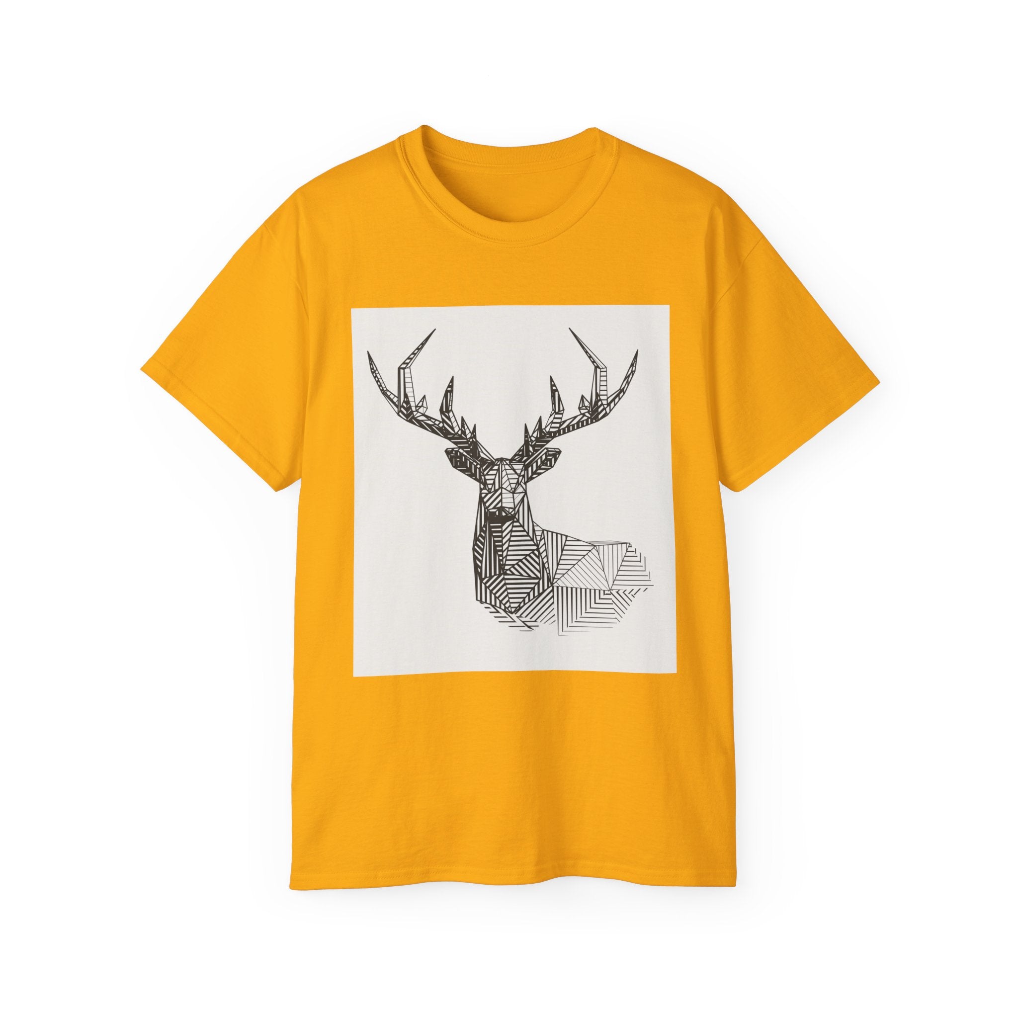 Geometric Deer Graphic Tee - Unisex Ultra Cotton T-Shirt
