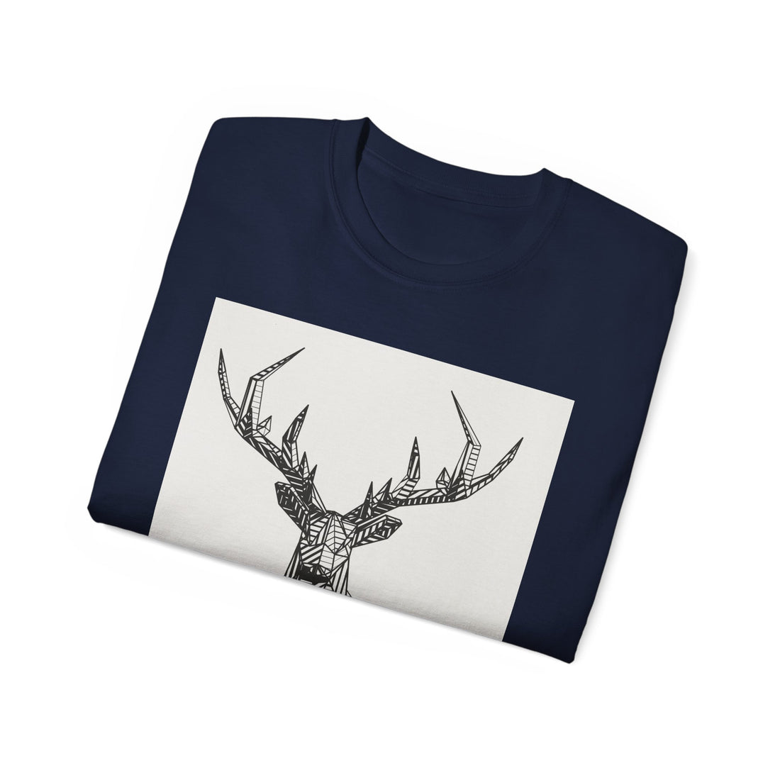 Geometric Deer Graphic Tee - Unisex Ultra Cotton T-Shirt