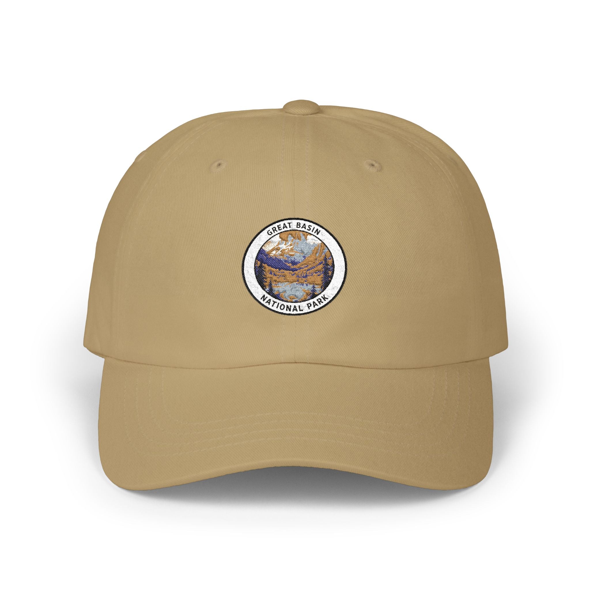 National Park Mountain Patch Classic Dad Cap | Embroidered Outdoor Logo Hat