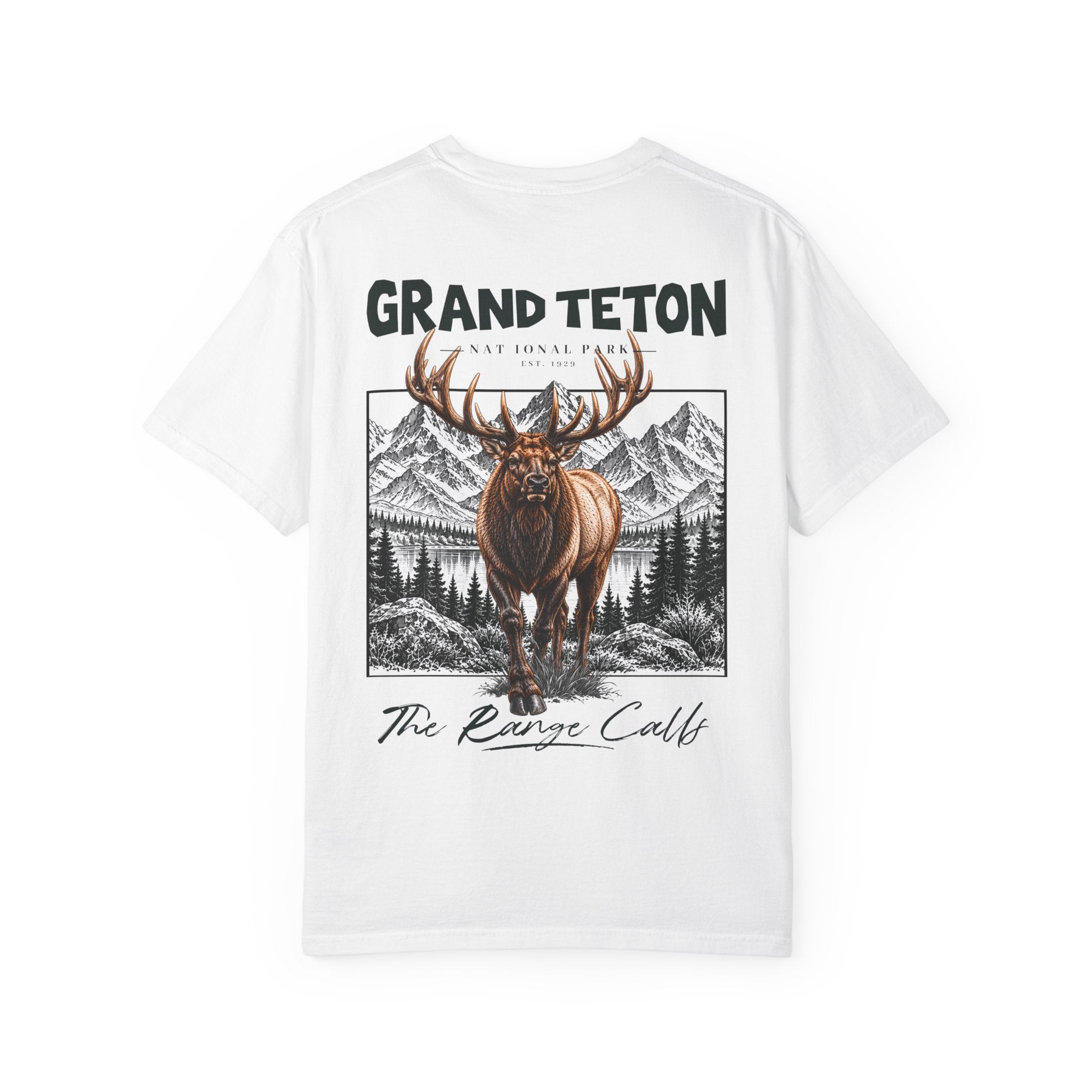 Grand Teton National Park Elk Graphic T-Shirt