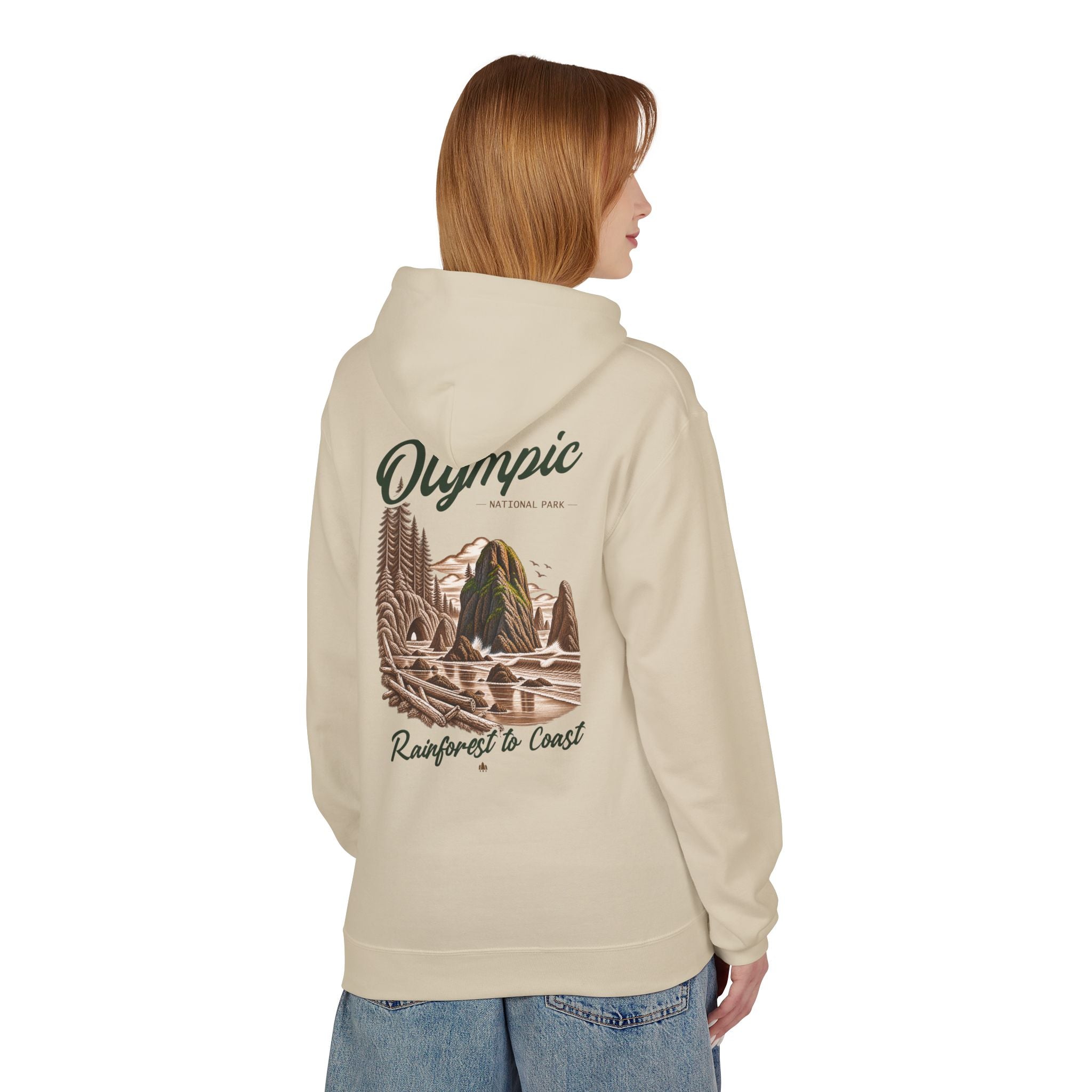 Olympic National Park Sea Stacks Graphic Hoodie