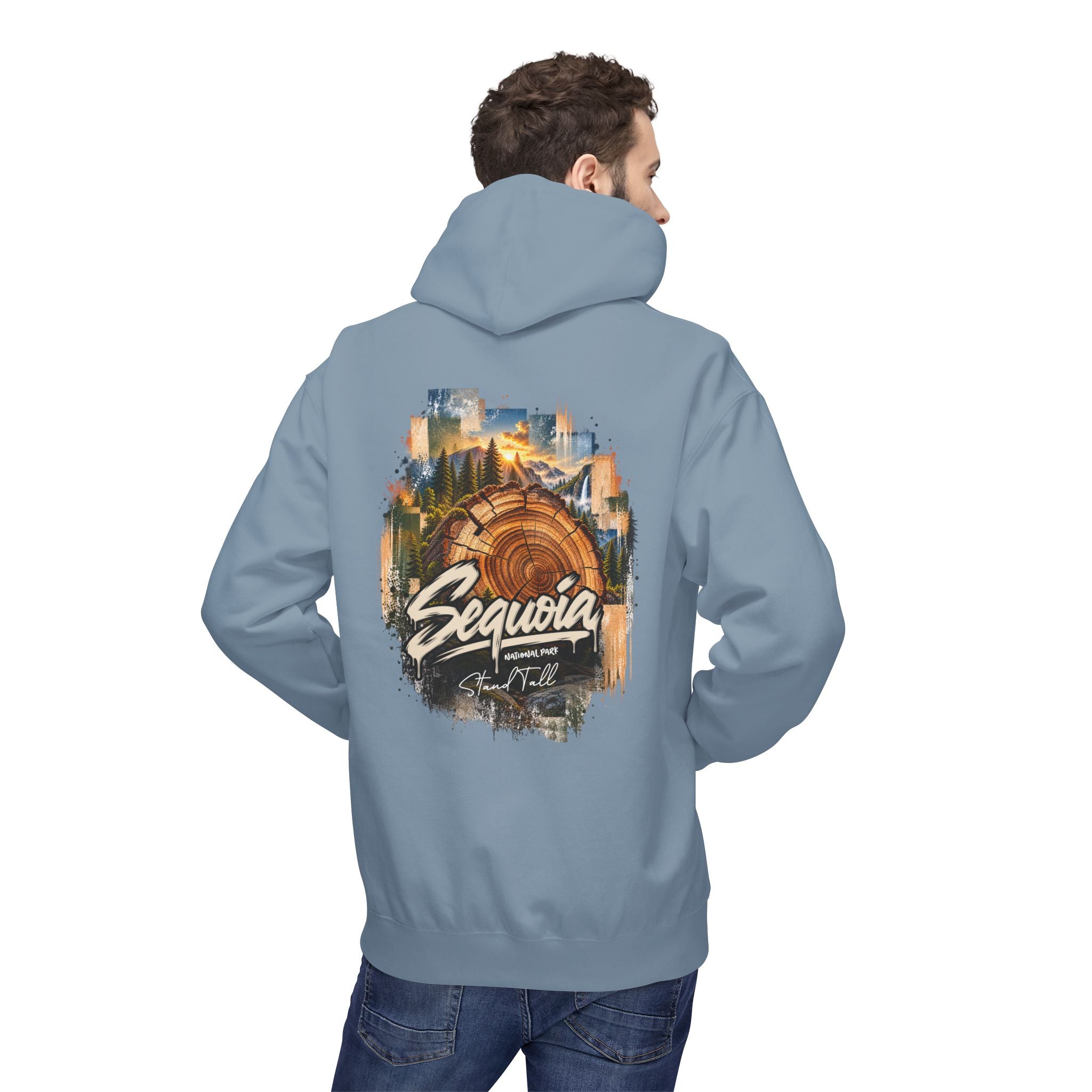 Sequoia National Park – Tree Rings Stand Tall Graphic Hoodie