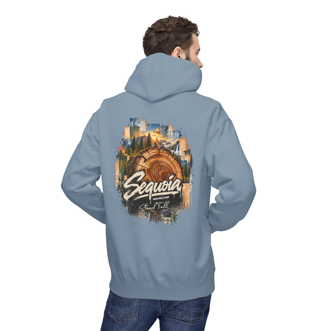 Sequoia National Park – Tree Rings Stand Tall Graphic Hoodie
