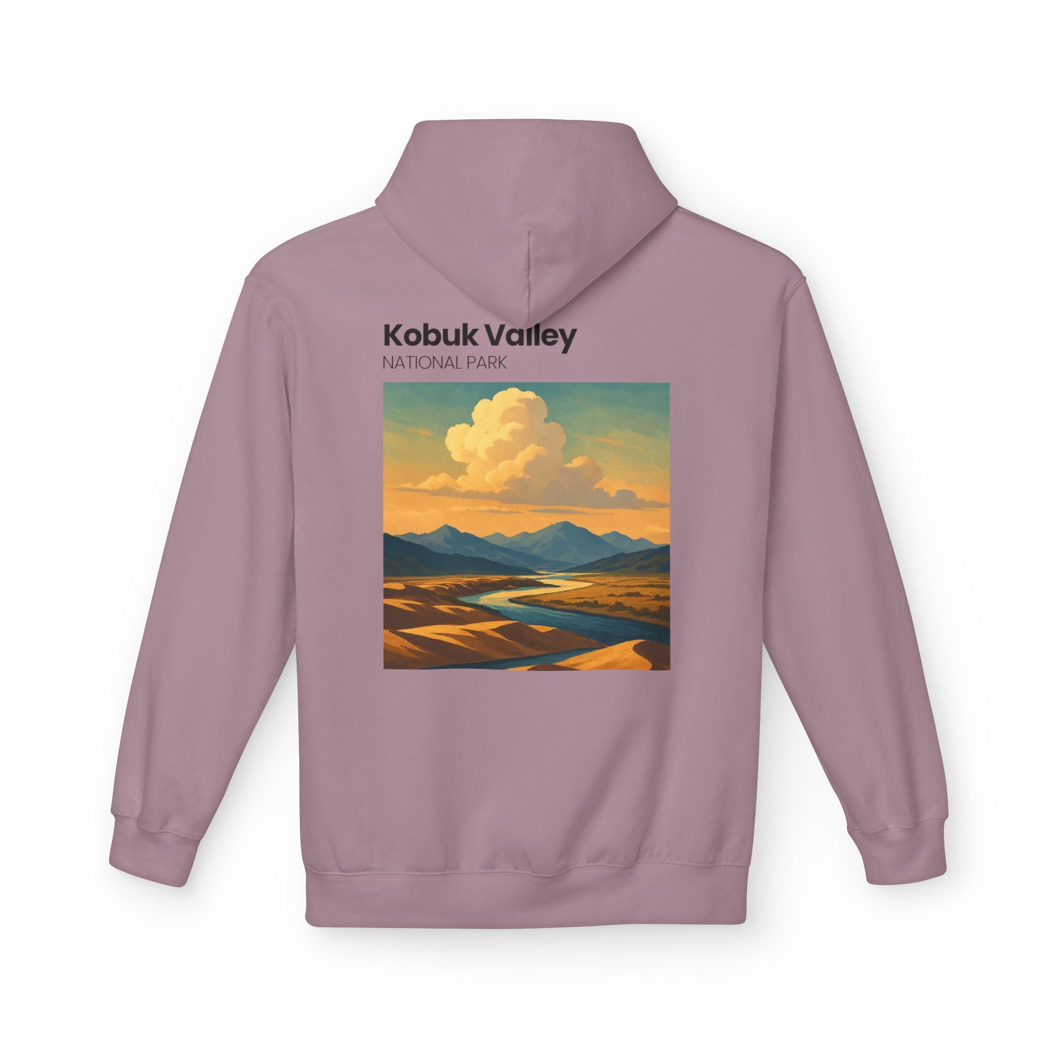 Kobuk Valley National Park landscape Hoodie | Vintage travel poster style
