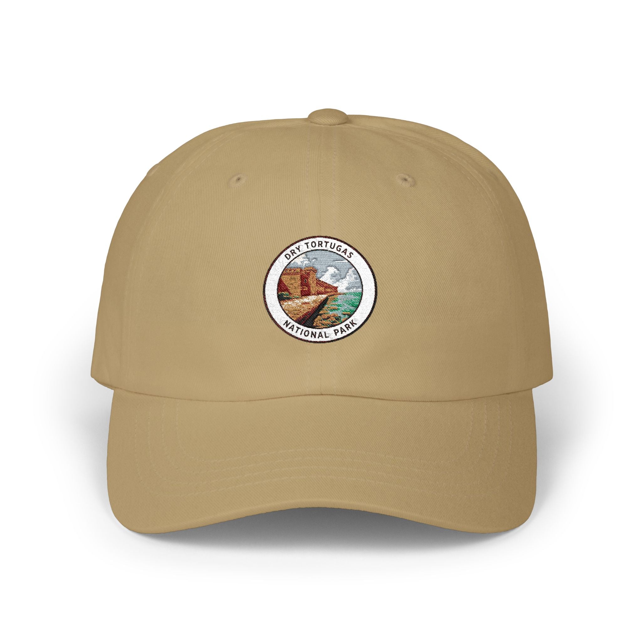 Dry Tortugas Vintage Park Patch Dad Cap | Mountain Landscape Embroidered Cap