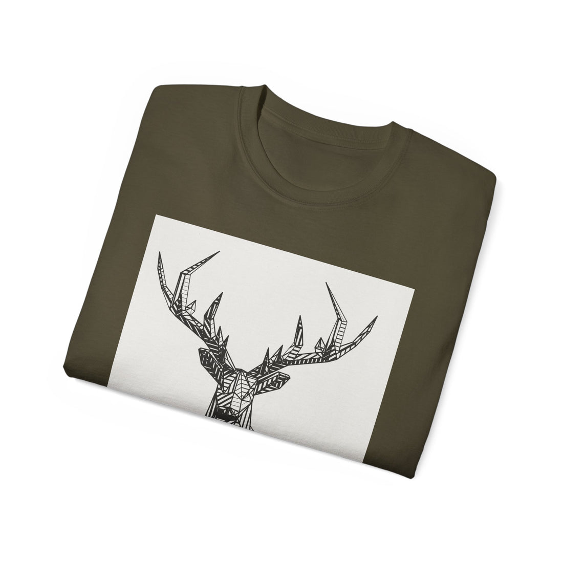 Geometric Deer Graphic Tee - Unisex Ultra Cotton T-Shirt