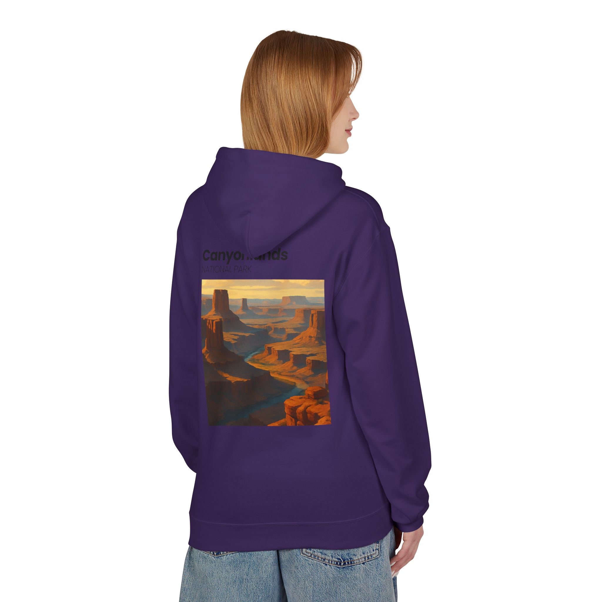 Canyonlands National Park landscape Hoodie | Retro desert canyon art