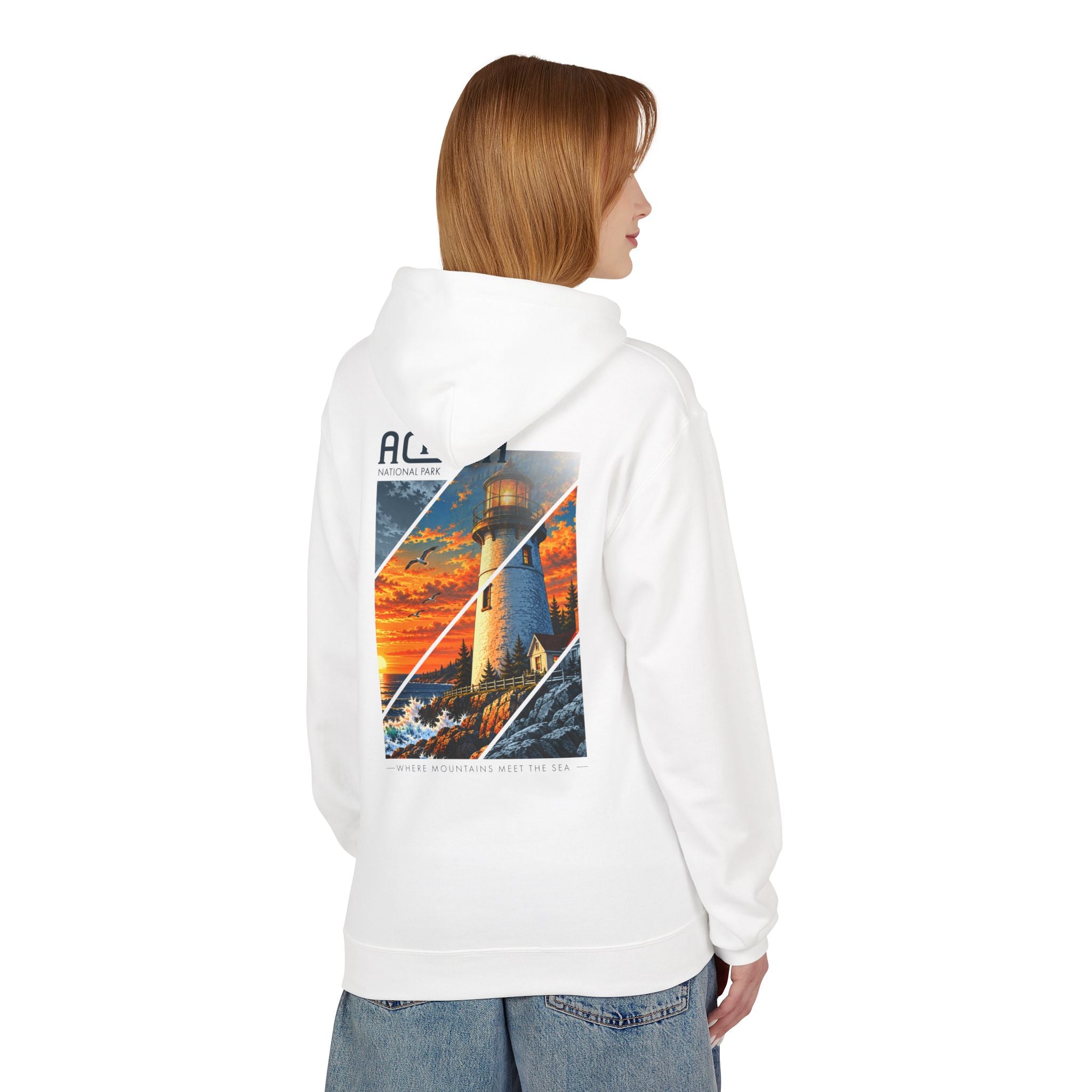 Acadia National Park Lighthouse Graphic Hoodie