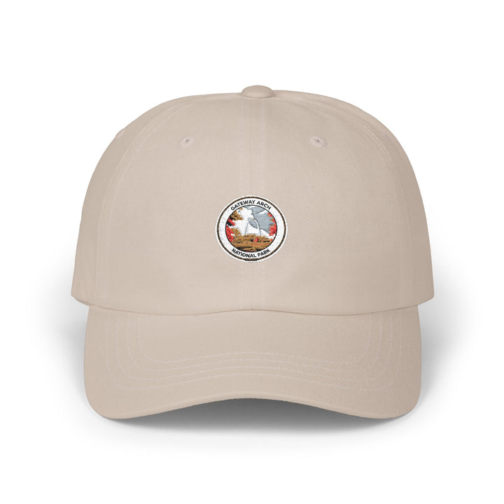 Mountain Lake Patch Dad Cap | Vintage Outdoor Embroidery, Hiking Hat