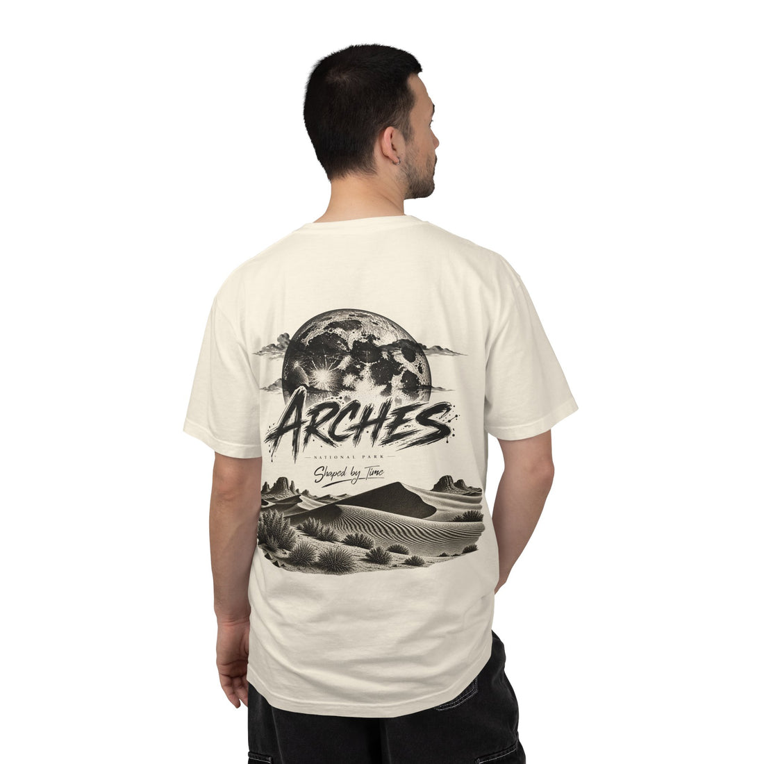 Arches National Park Desert Moon Graphic T-Shirt