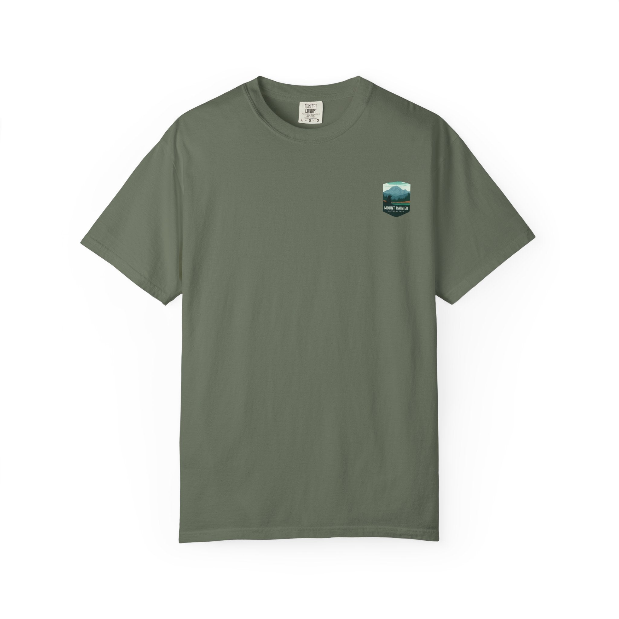Mount Rainier National Park Poster T-Shirt | Vintage Landscape Graphic