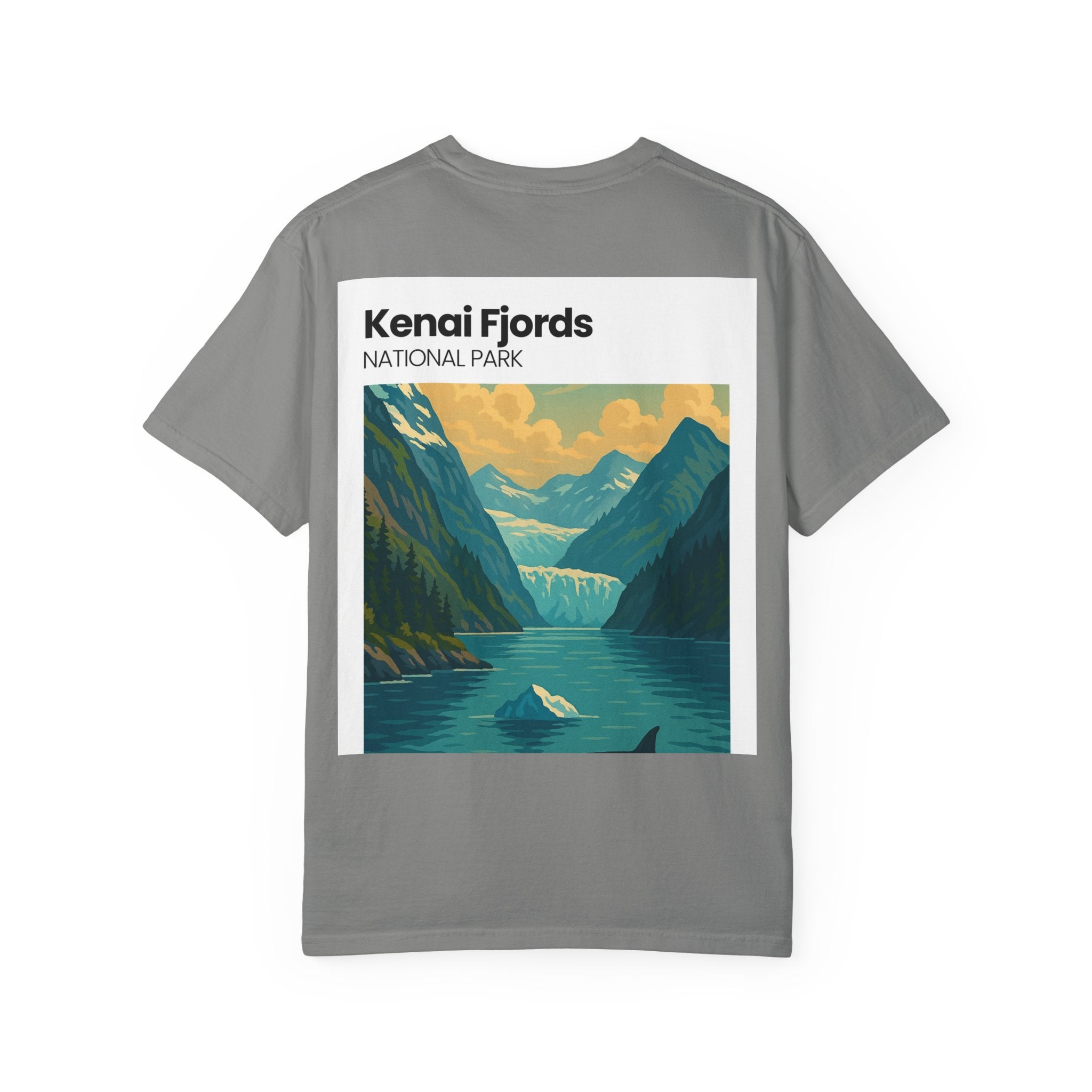 Kenai Fjords National Park Graphic T-shirt | Alaska Glacier Illustration