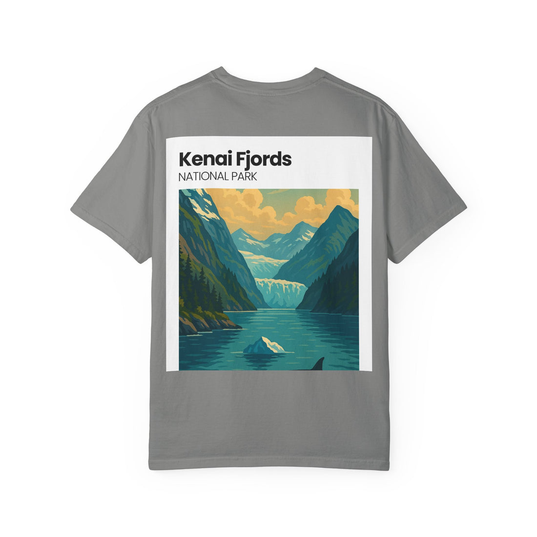 Kenai Fjords National Park Graphic T-shirt | Alaska Glacier Illustration