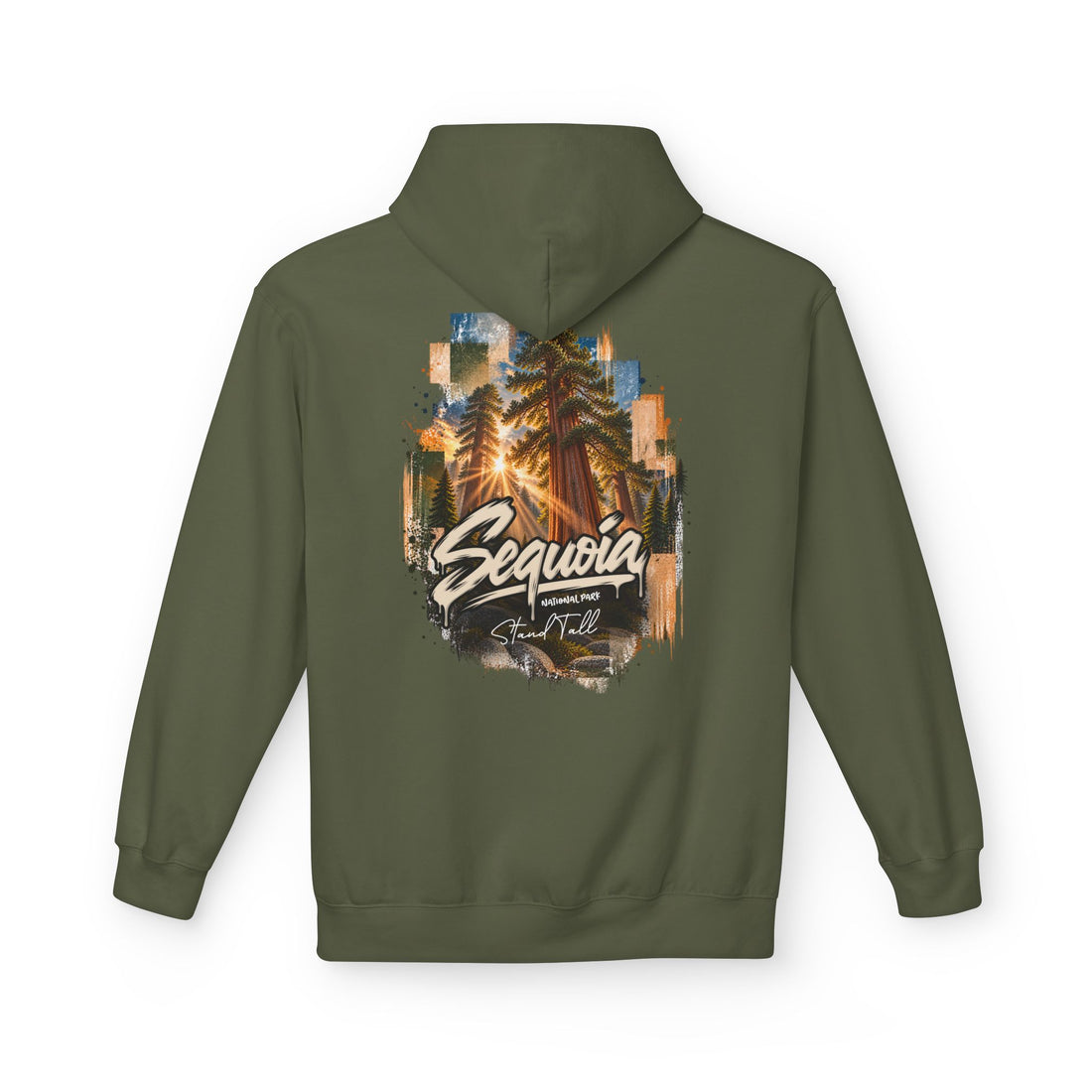 Sequoia National Park – Sun Beams Stand Tall Graphic Hoodie