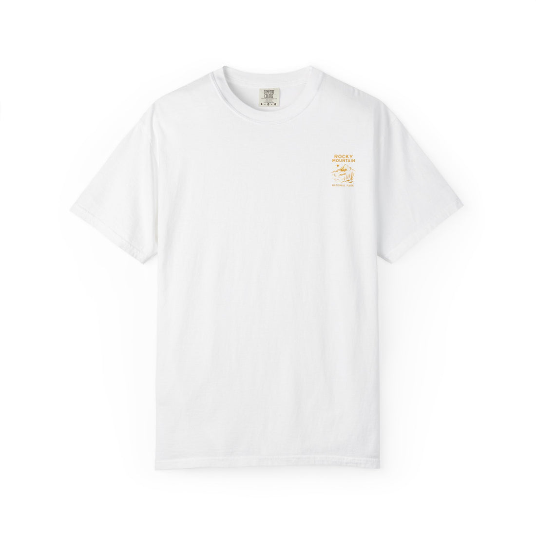 Rocky Mountain National Park Vintage Poster T-shirt | Mountain Landscape Tee