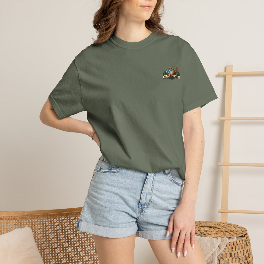 Grand Teton National Park Elk Graphic T-Shirt