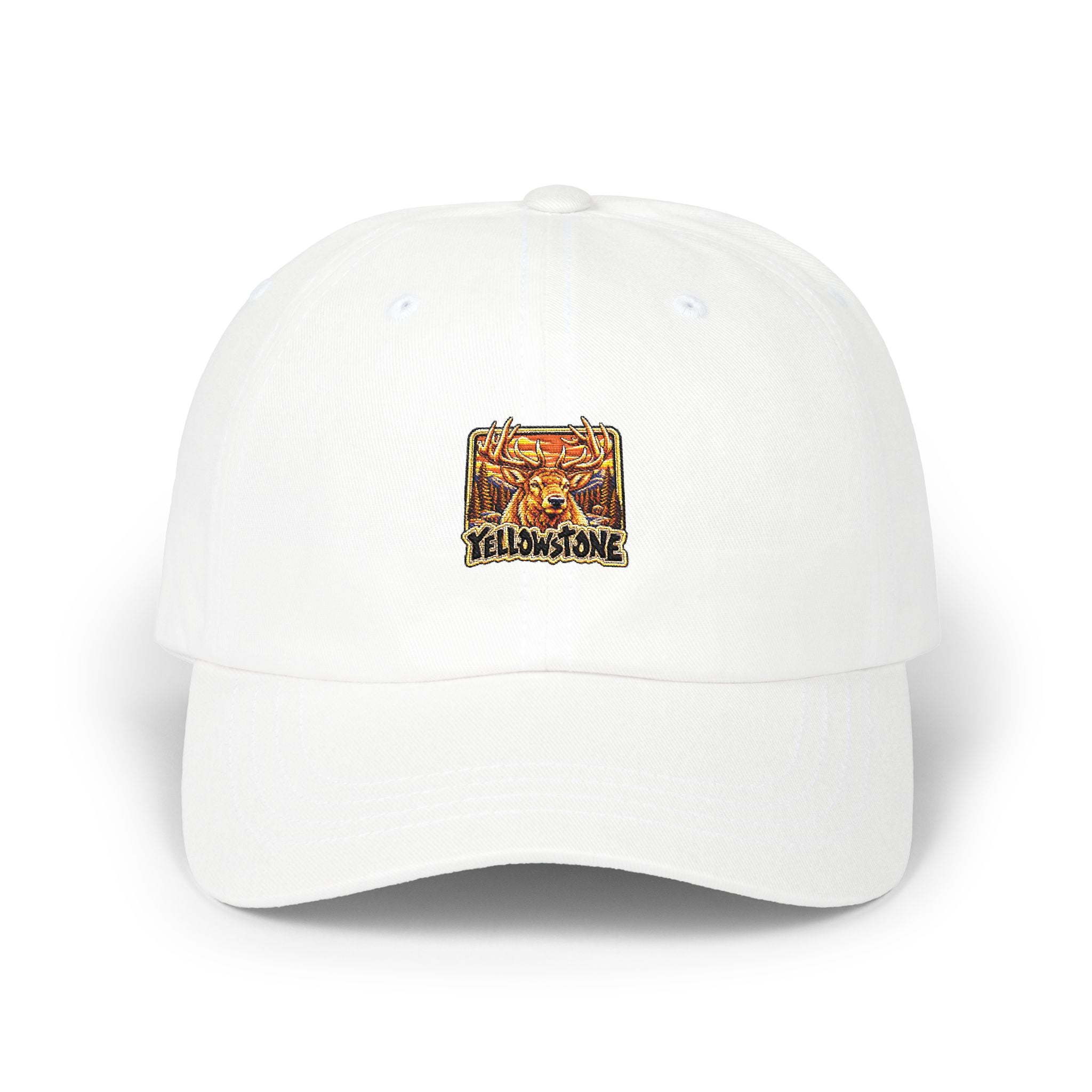 Yellowstone National Park Elk Square Logo Dad Hat