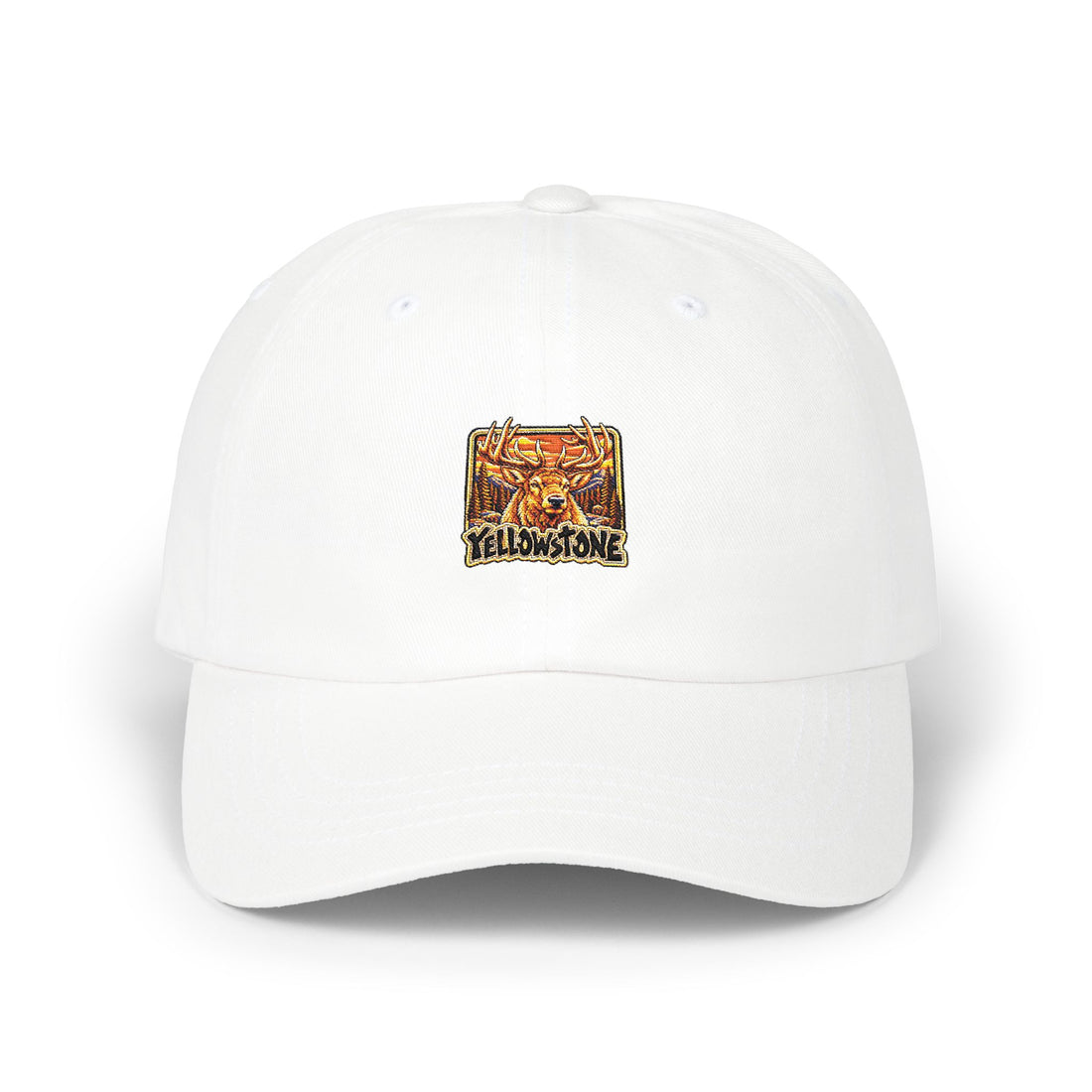 Yellowstone National Park Elk Square Logo Dad Hat
