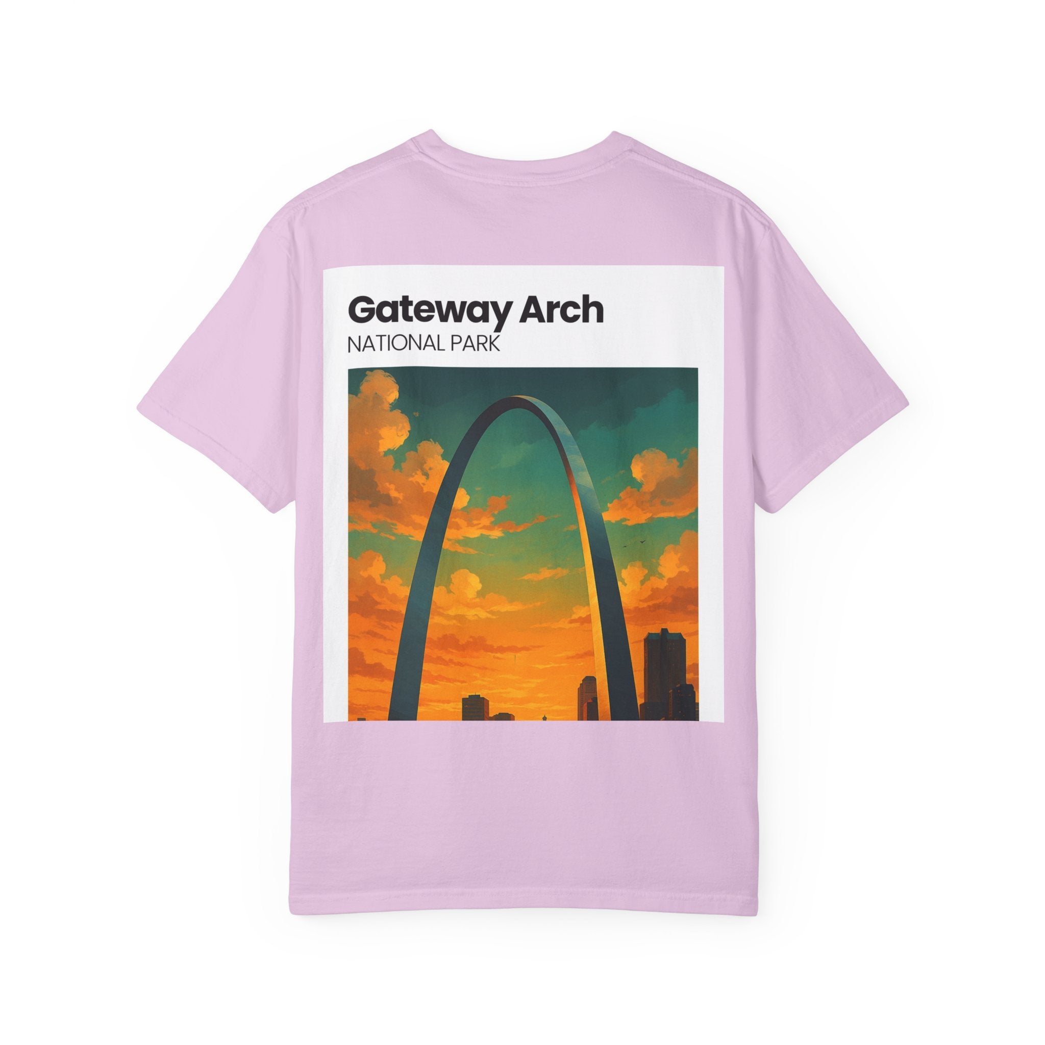 Gateway Arch National Park T-Shirt | St. Louis Skyline Sunset