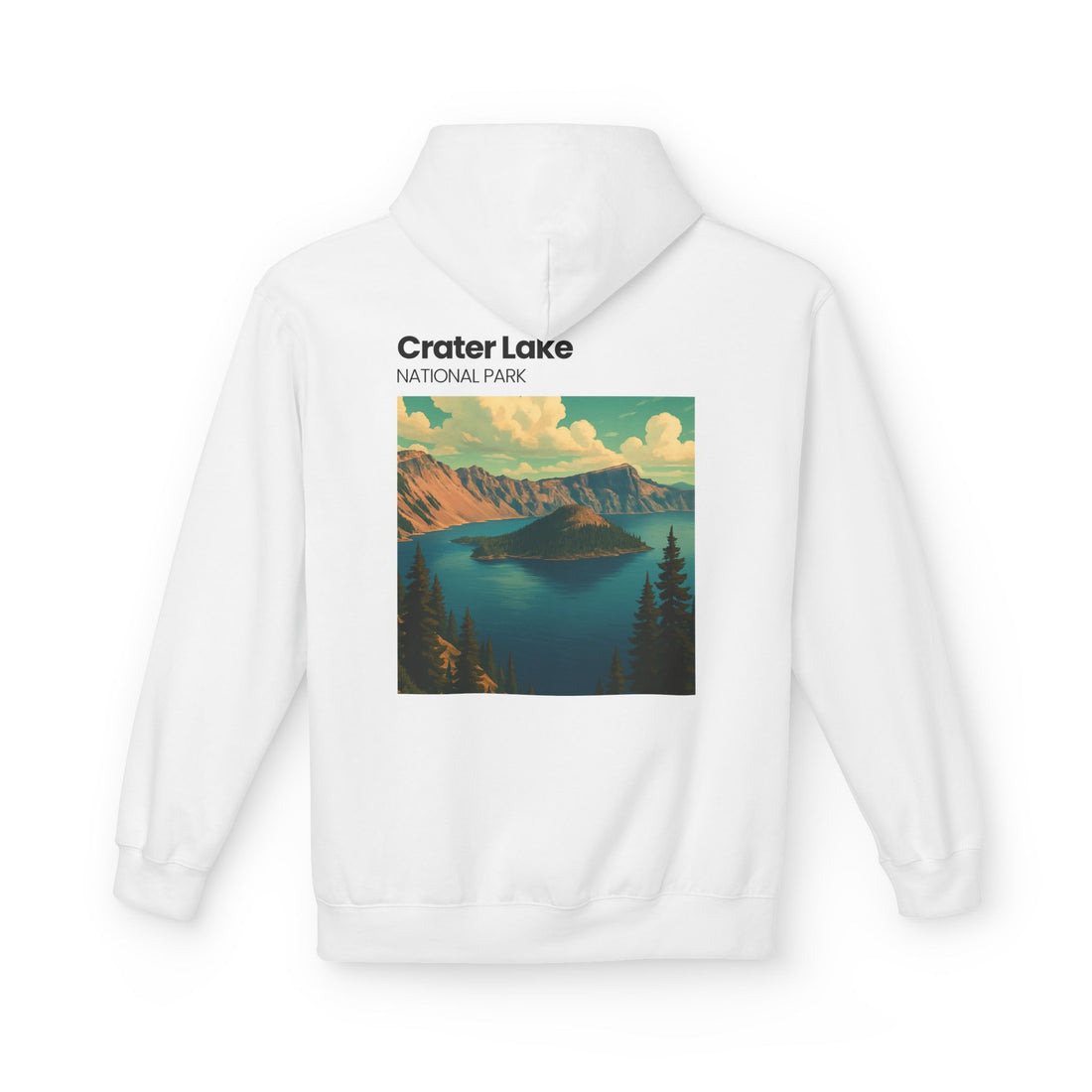 Crater Lake National Park Hoodie | Scenic Vintage Landscape