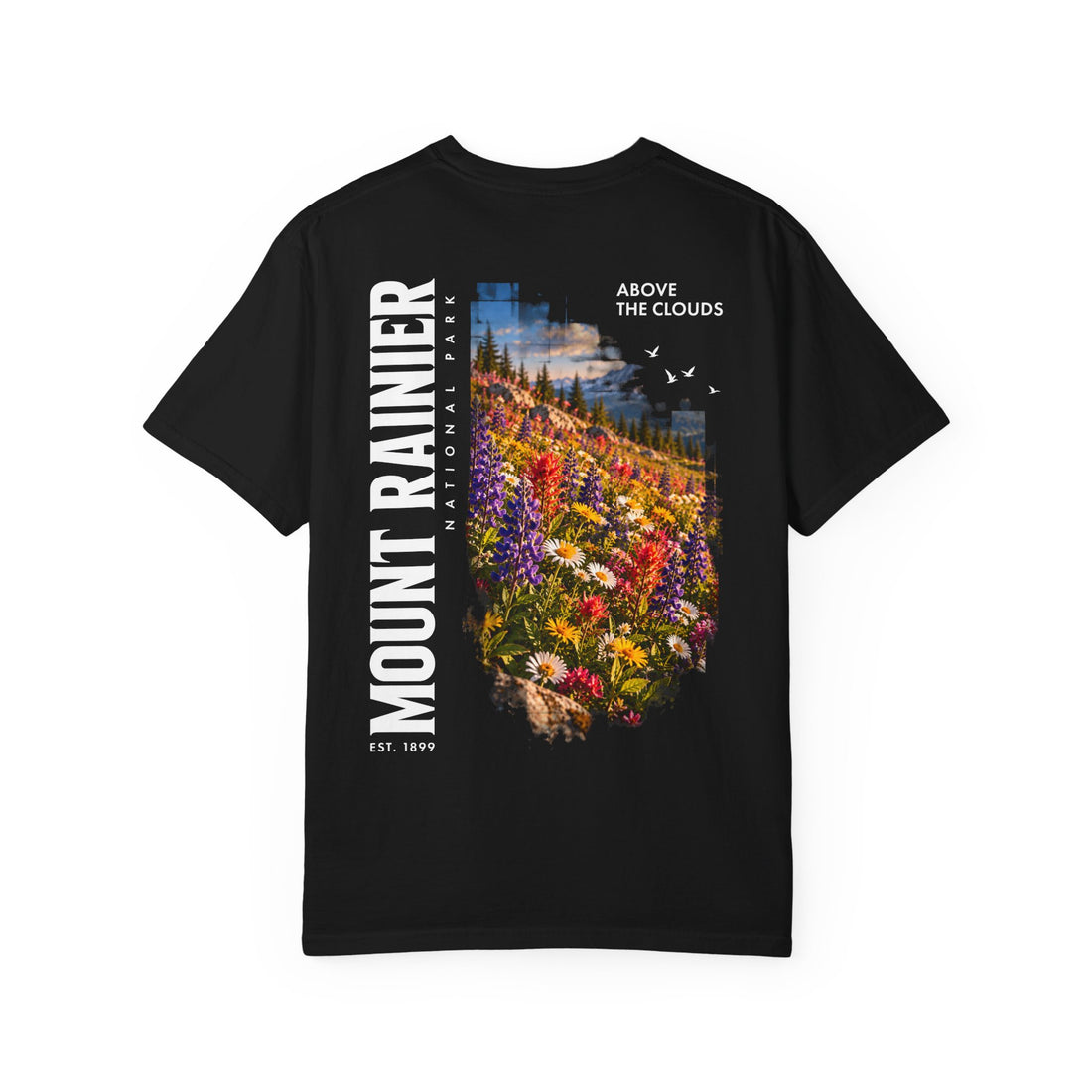 Mount Rainier National Park – Wildflower Meadow Graphic T-Shirt