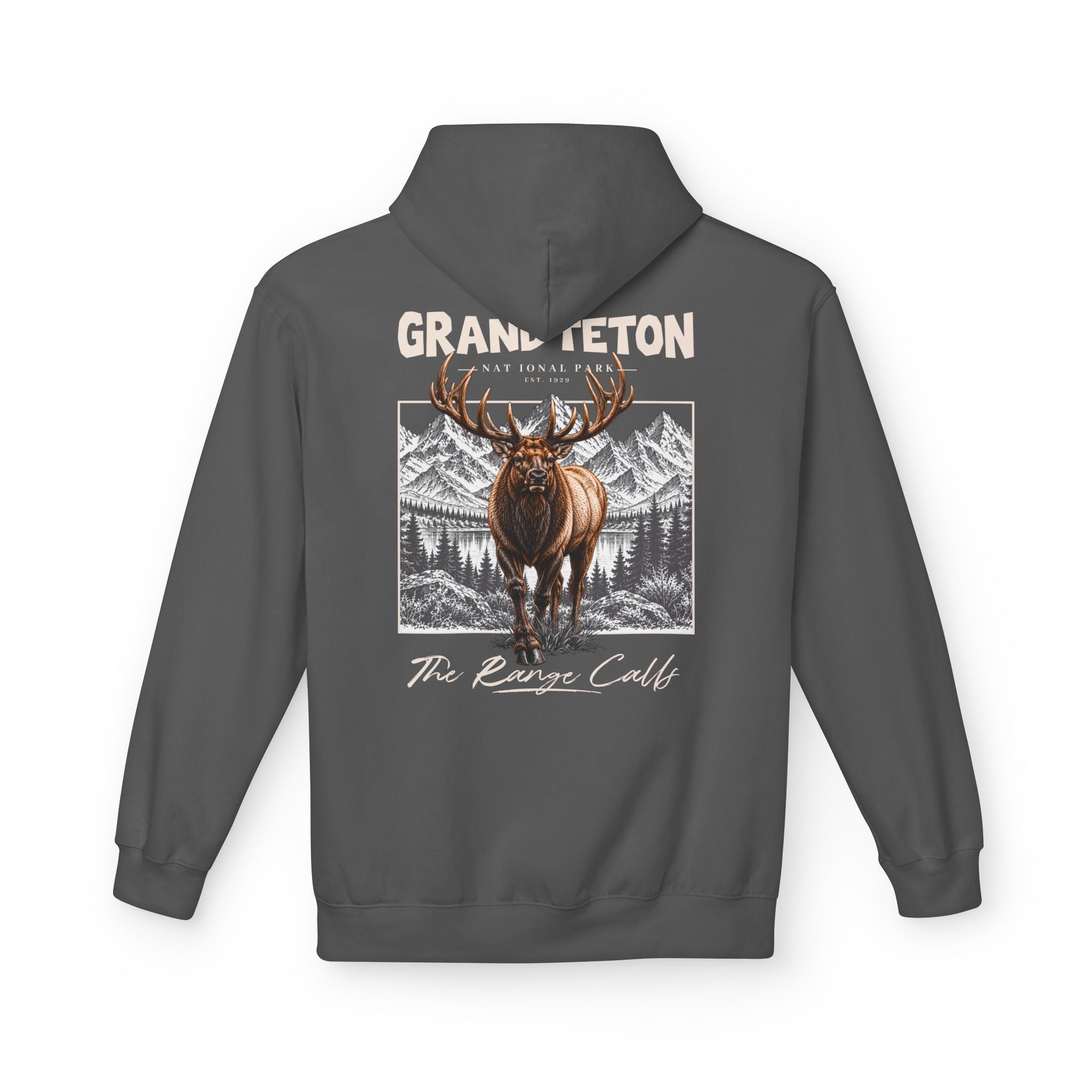 Grand Teton National Park Elk Graphic Hoodie