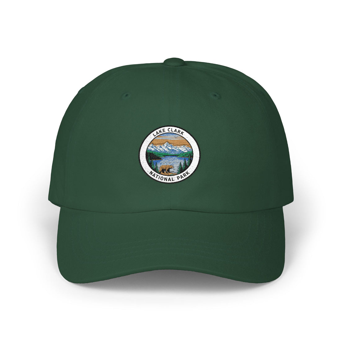 Yellowstone National Park landscape Dad Cap | embroidered patch style hat