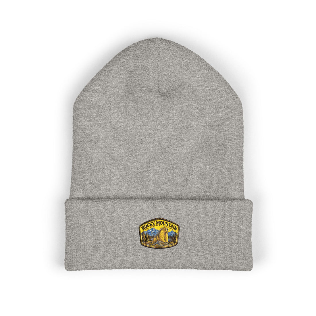 Rocky Mountain National Park Marmot Beanie Peak Arch Patch Logo