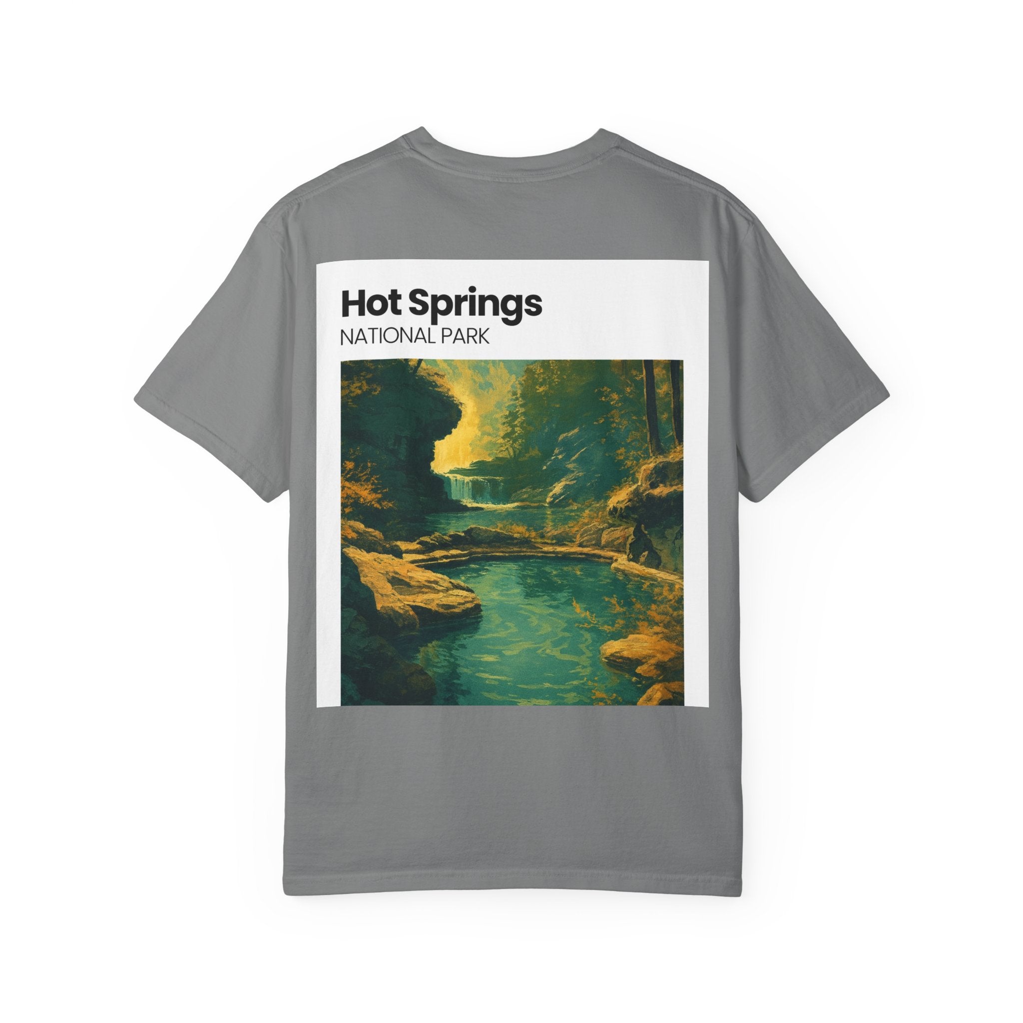 Hot Springs National Park graphic T-shirt | Scenic Hot Spring Illustration