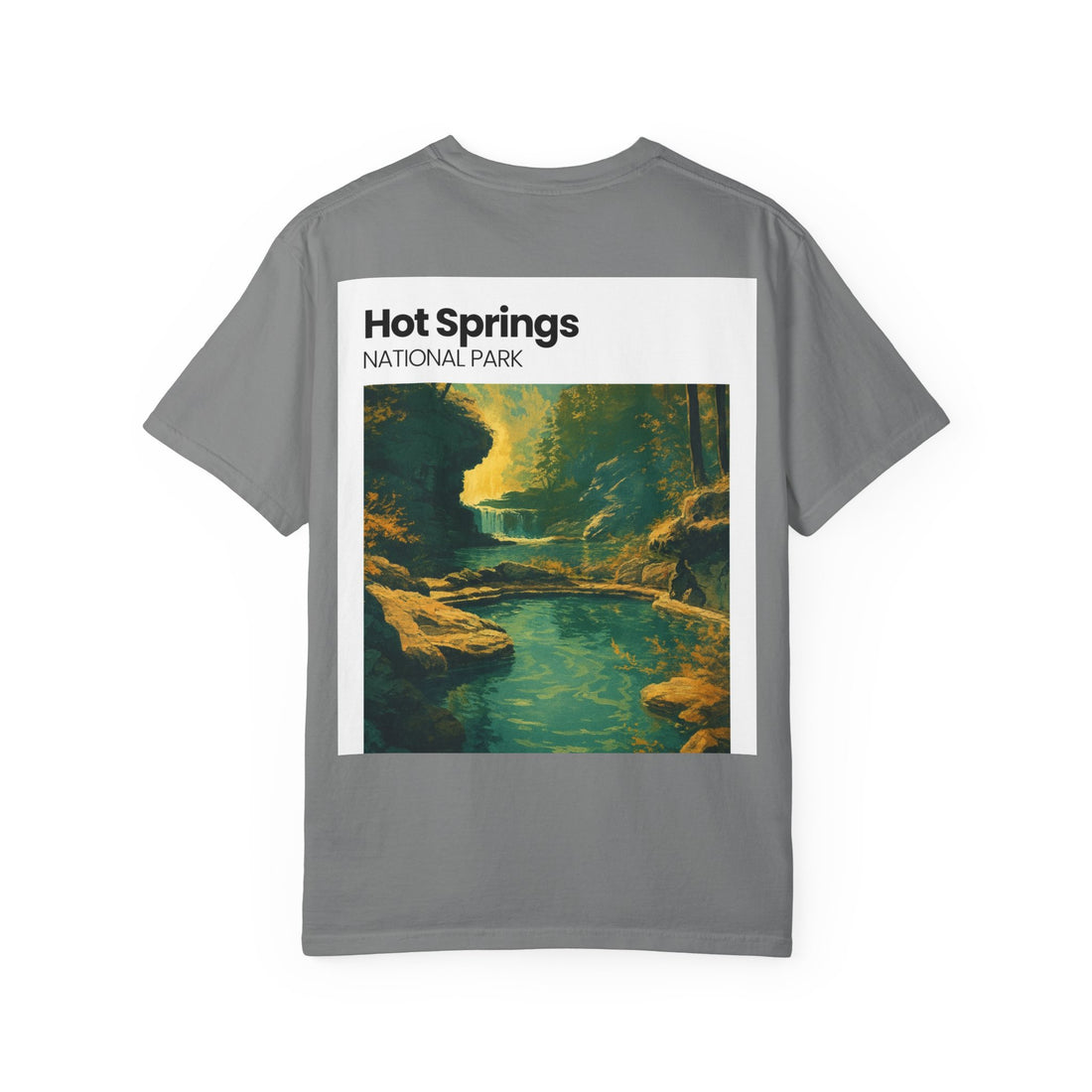 Hot Springs National Park graphic T-shirt | Scenic Hot Spring Illustration