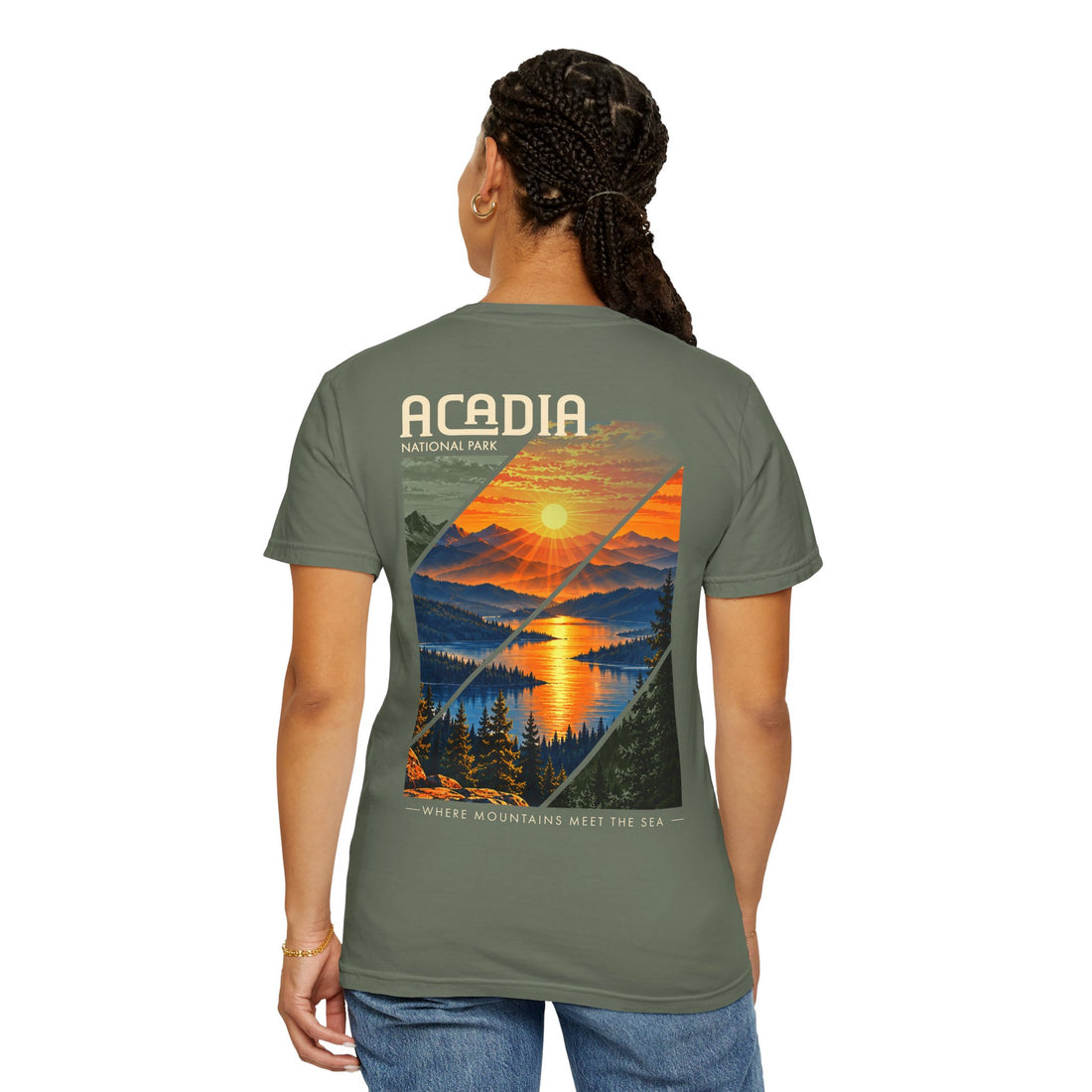 Acadia National Park Sunrise Graphic T-Shirt