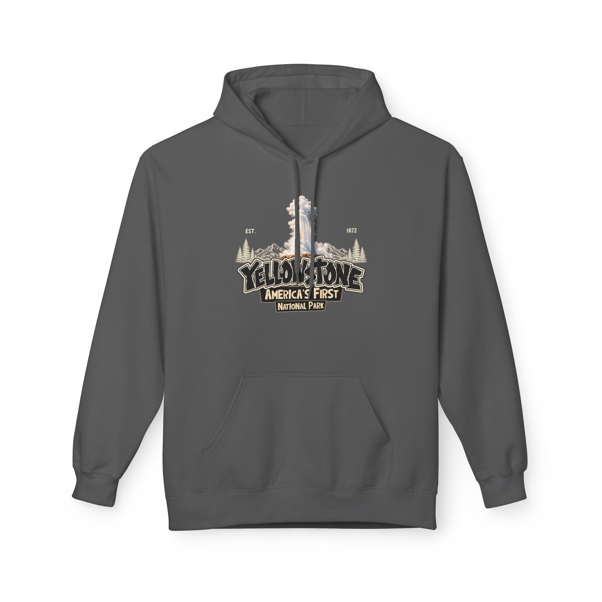 Yellowstone Old Faithful – Where the Wild Still Roams Hoodie Model1