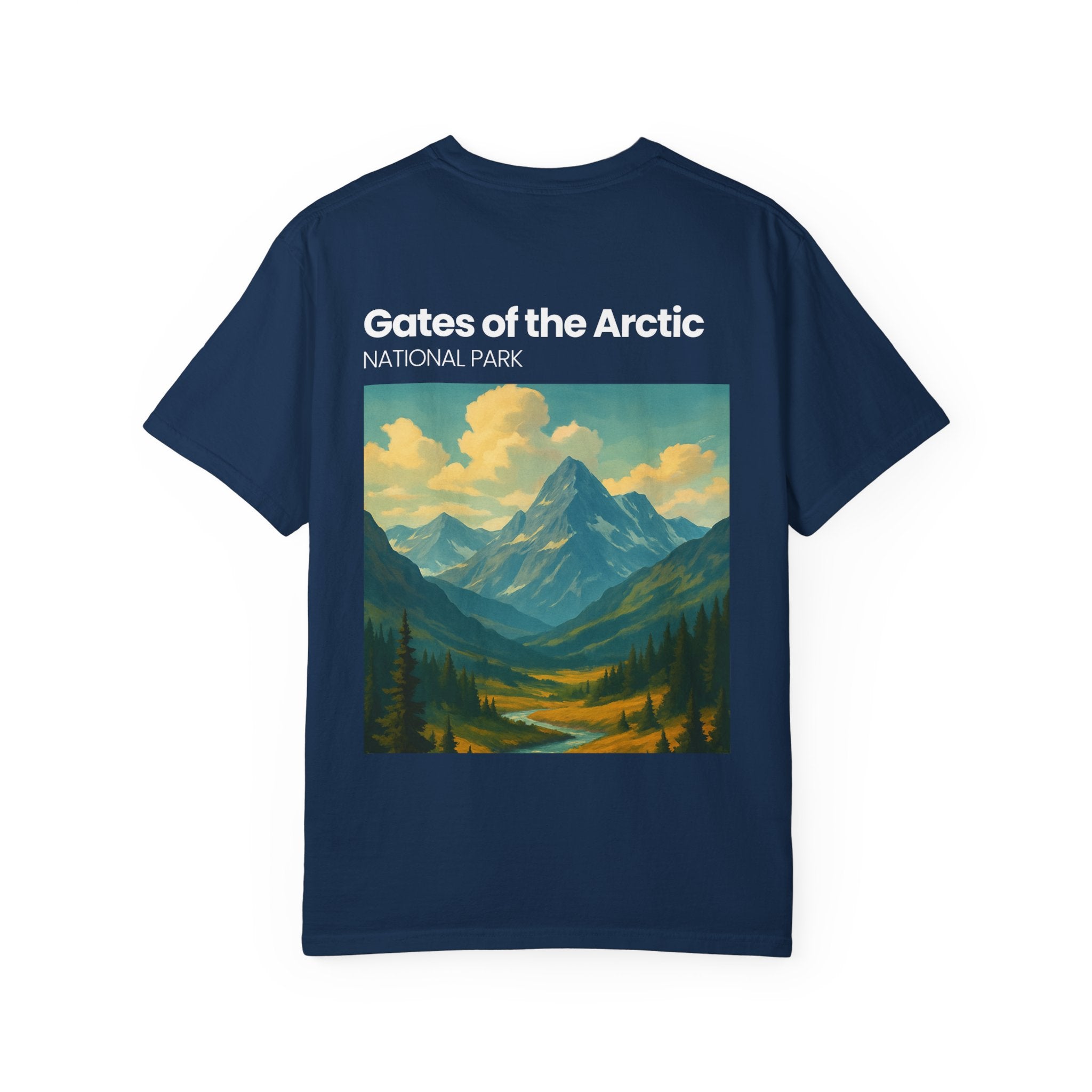 Gates of the Arctic Mountain Landscape T-shirt | National Park Poster Artwork