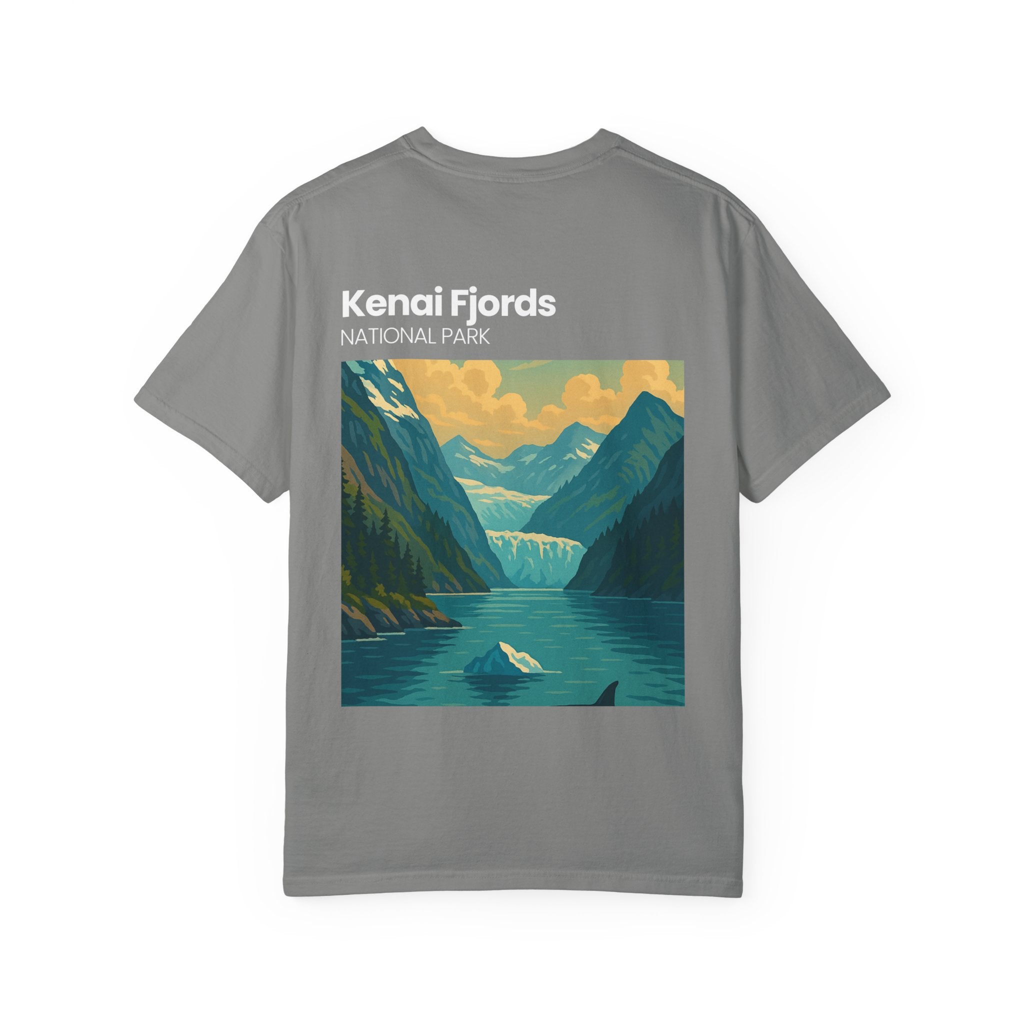Kenai Fjords National Park Graphic T-shirt | Alaska Glacier Illustration