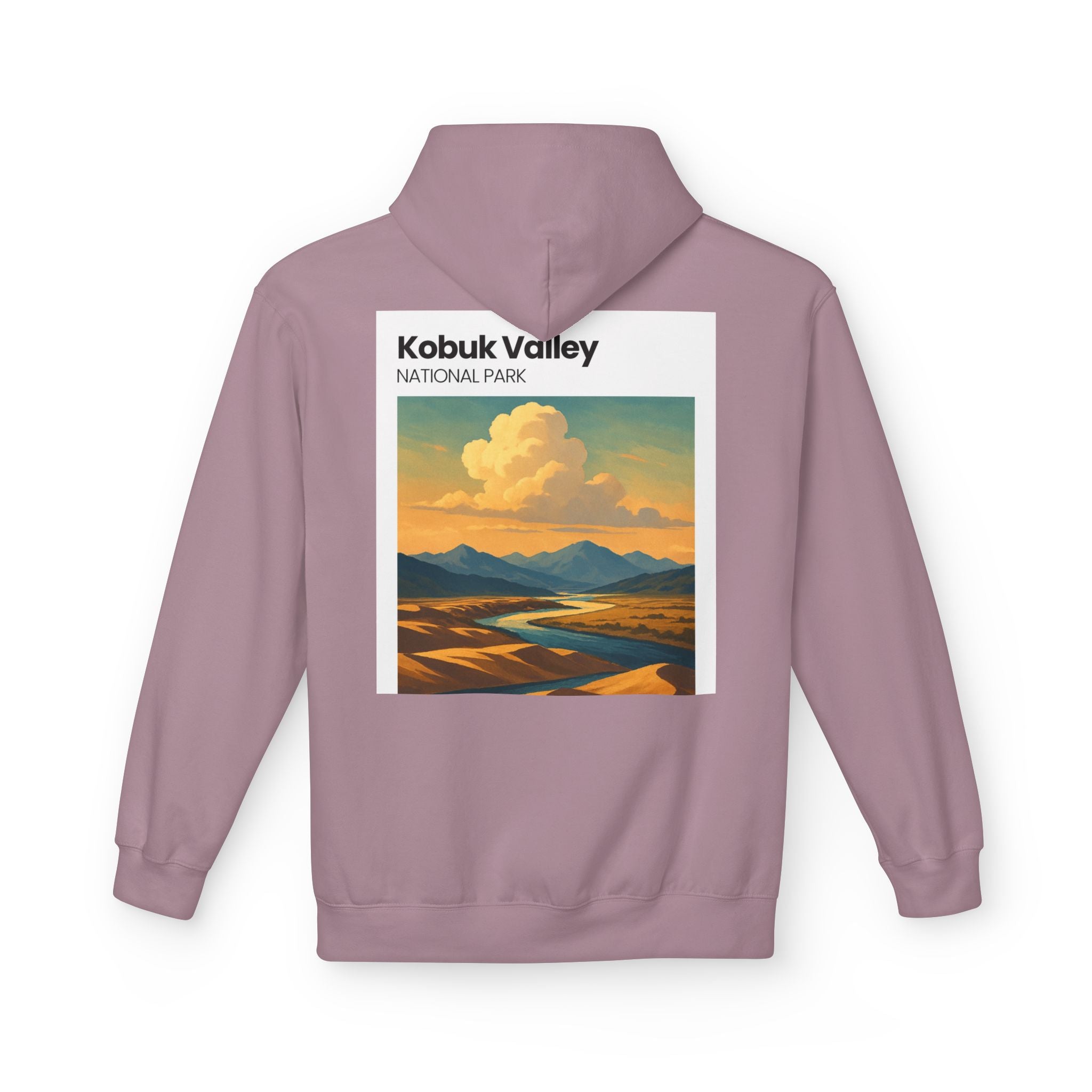 Kobuk Valley National Park landscape Hoodie | Vintage travel poster style