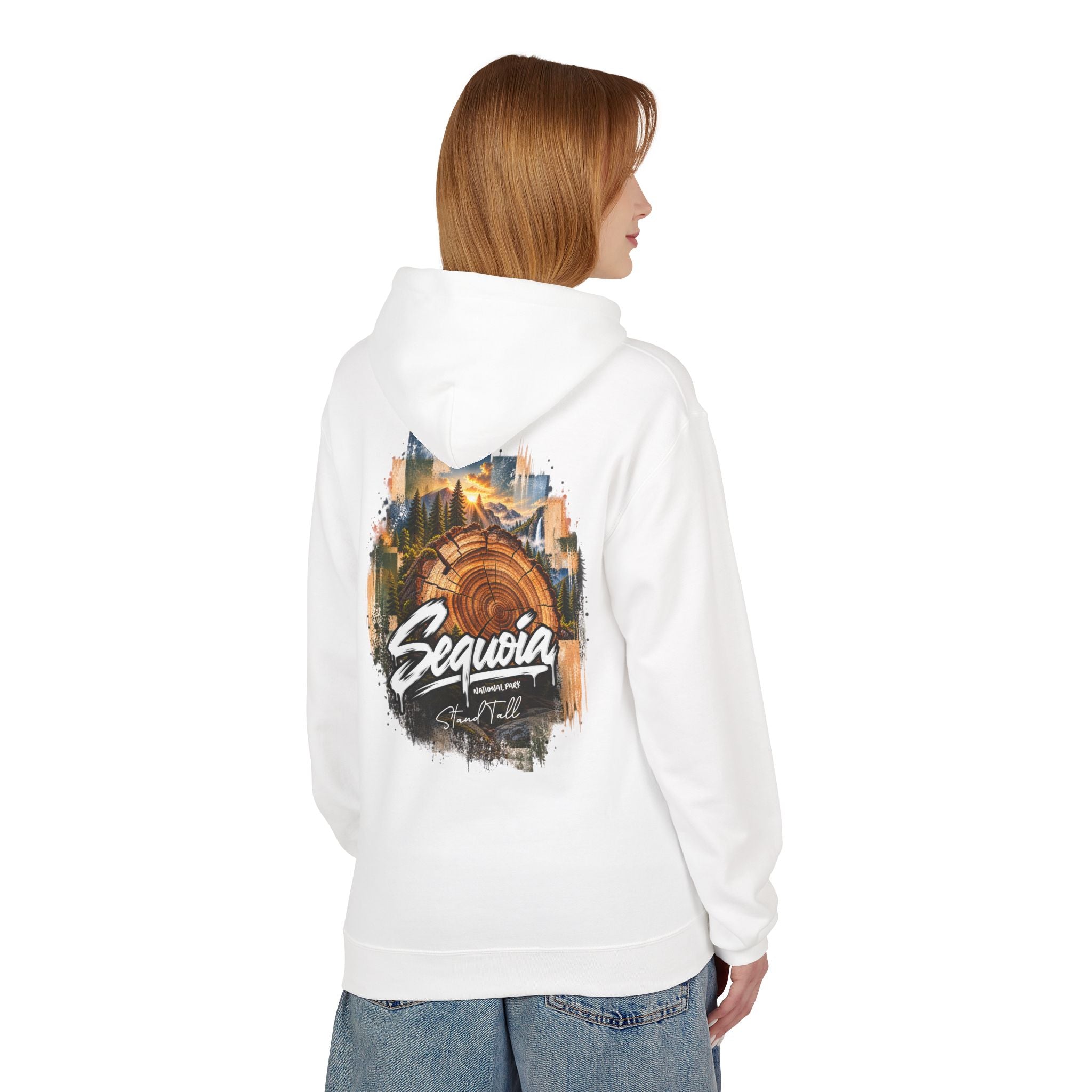 Sequoia National Park – Tree Rings Stand Tall Graphic Hoodie