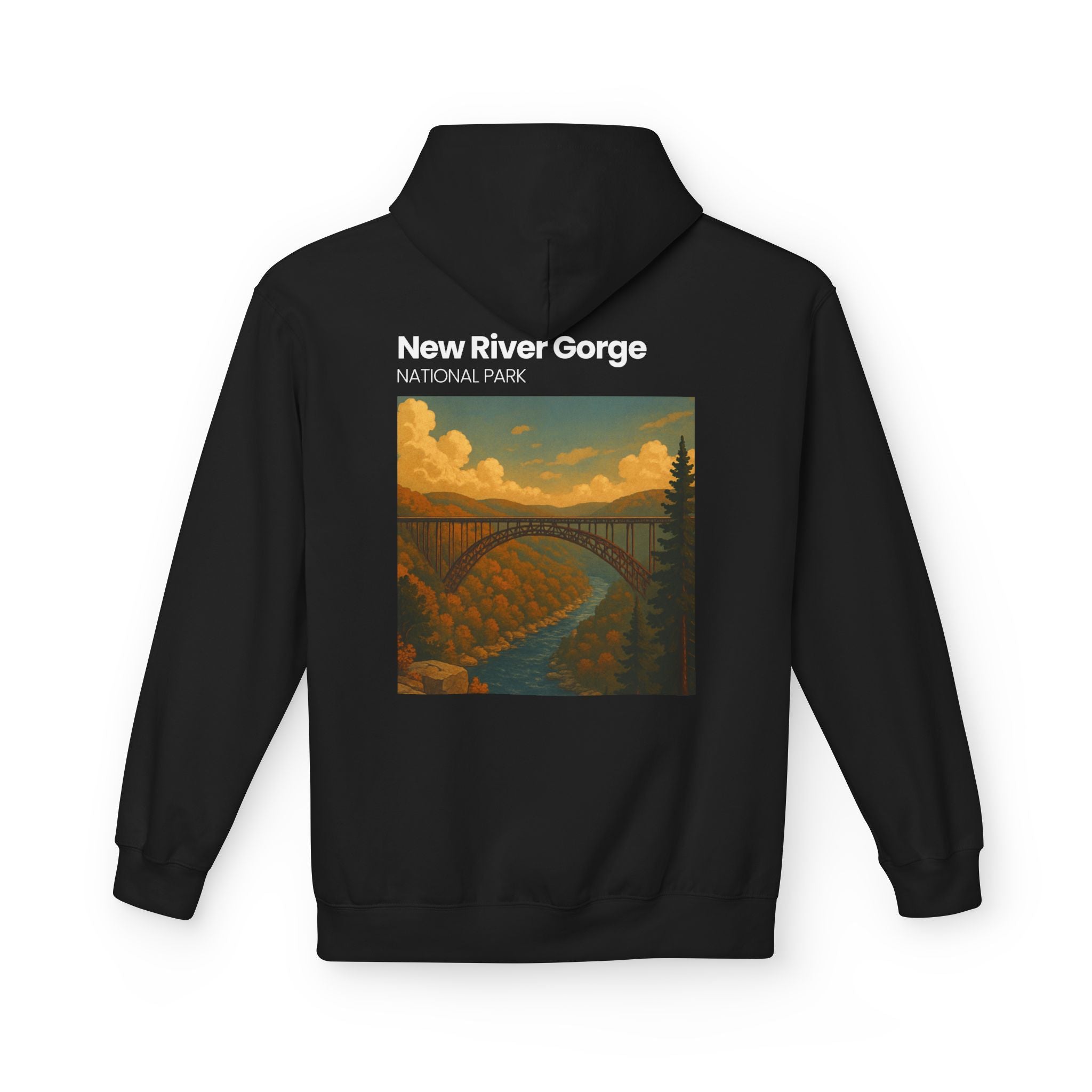New River Gorge National Park hoodie | Scenic Bridge Landscape Pullover
