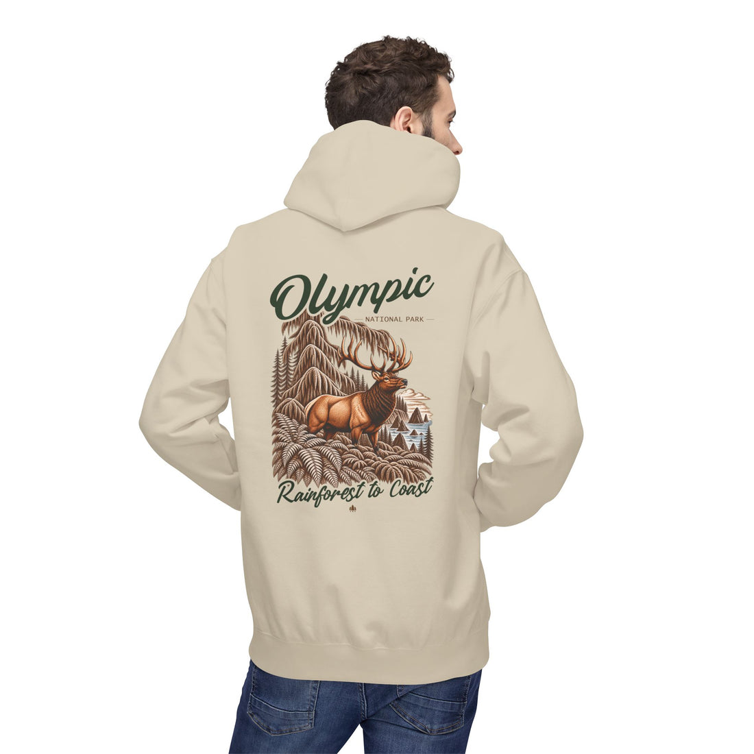 Olympic National Park Roosevelt Elk Graphic Hoodie