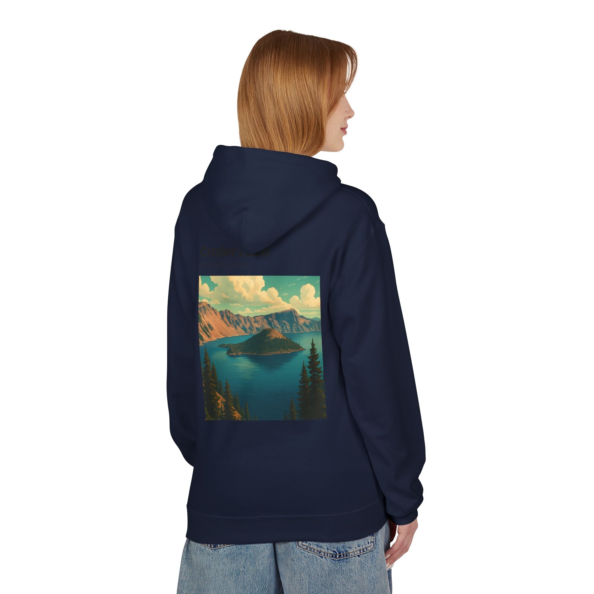Crater Lake National Park Hoodie | Scenic Vintage Landscape