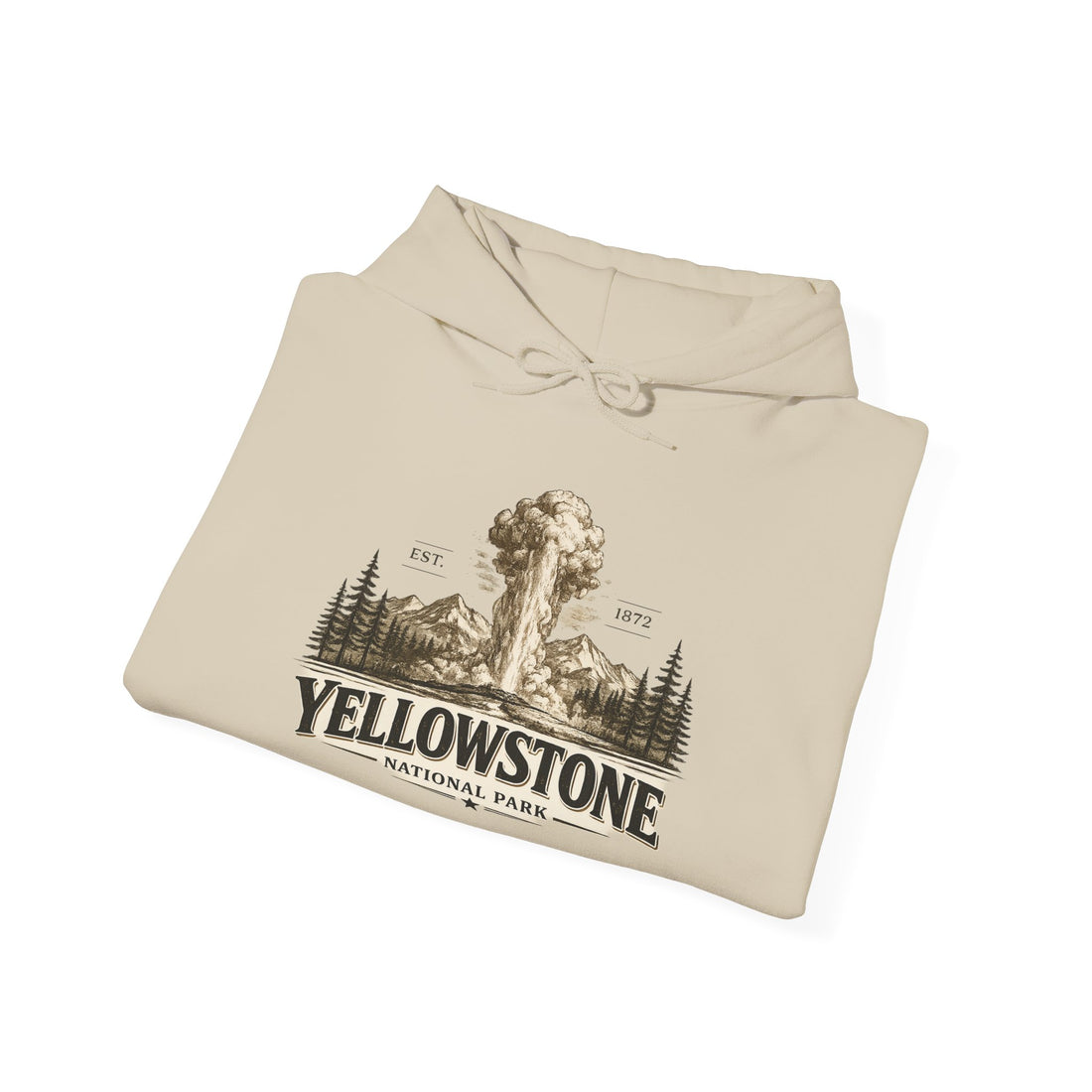 Yellowstone Old Faithful Hoodie – Where the Wild Still Roams