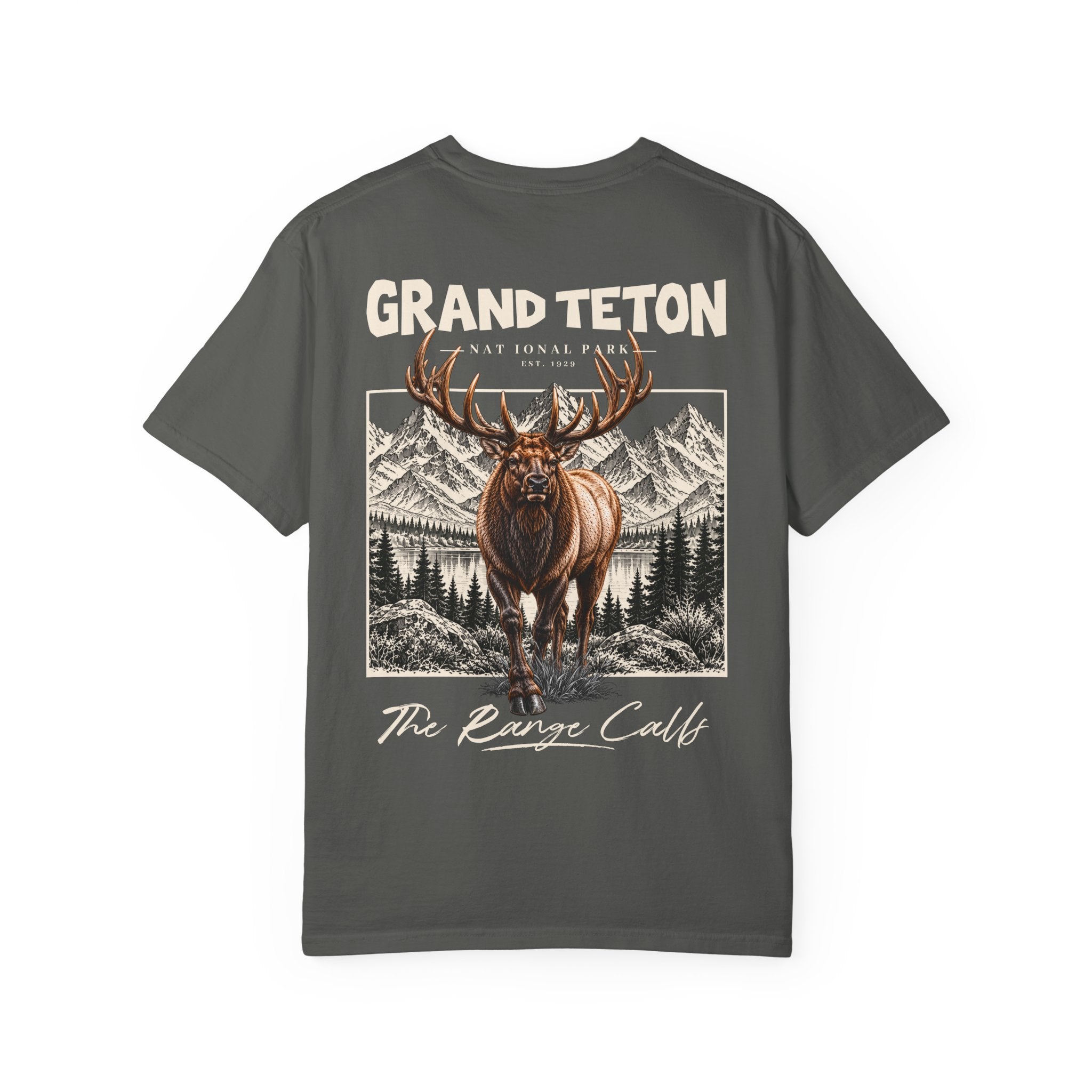 Grand Teton National Park Elk Graphic T-Shirt